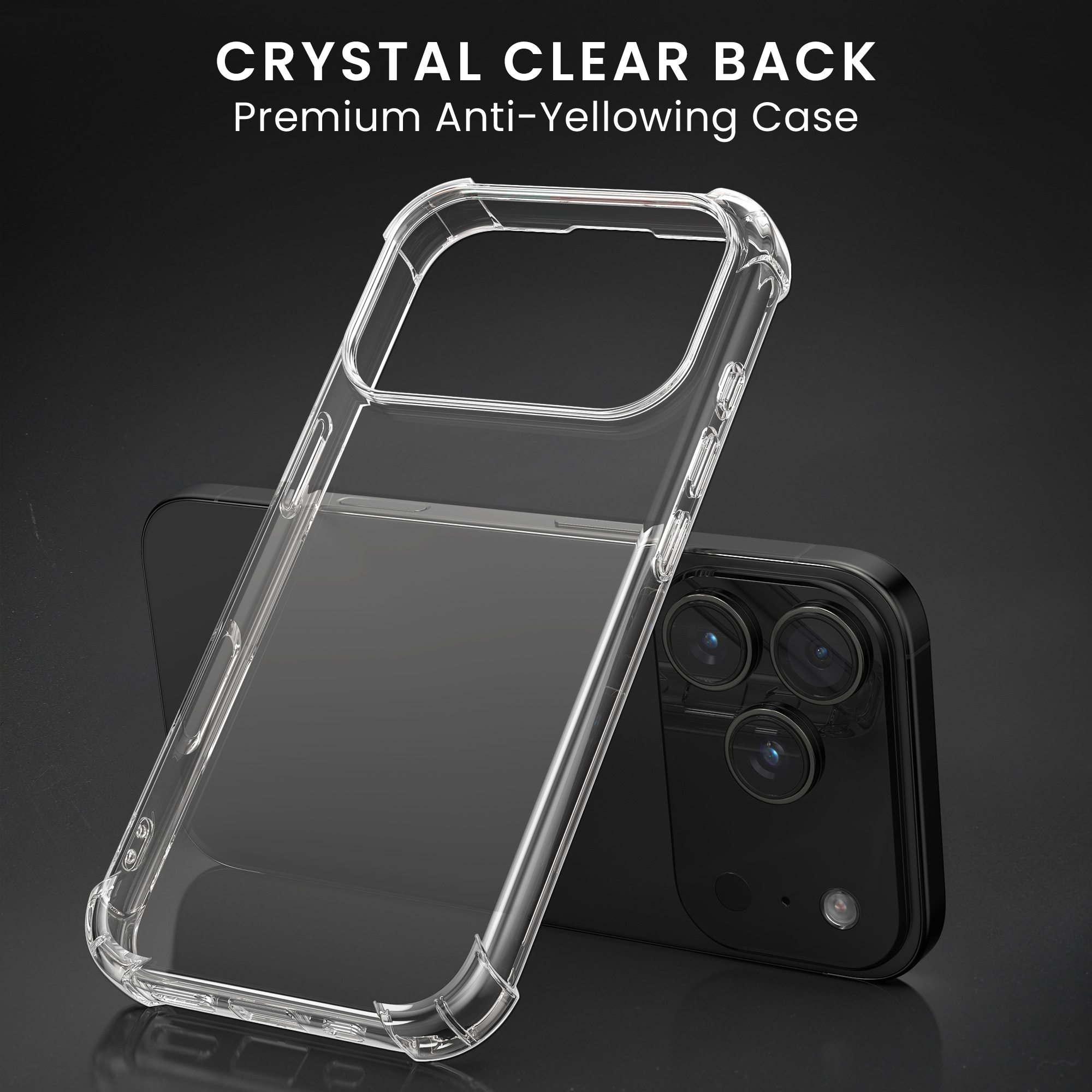 Čirý TPU kryt pro Apple iPhone 18 Pro Max / 17 Pro Max + 2 tvrzená ochranná skla na displej kwmobile ‑ čirá