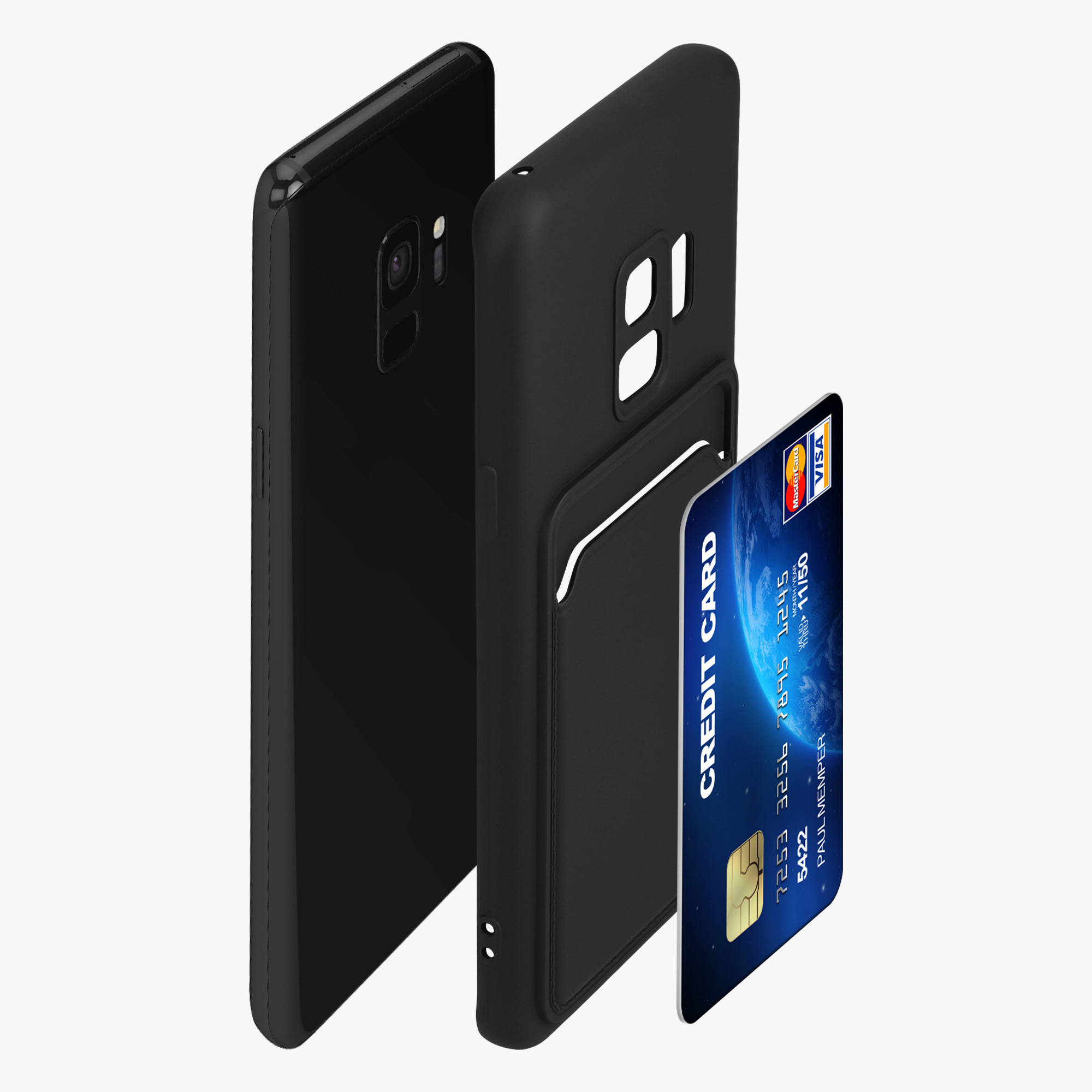 Kryt na mobil Samsung Galaxy S9 kwmobile černá
