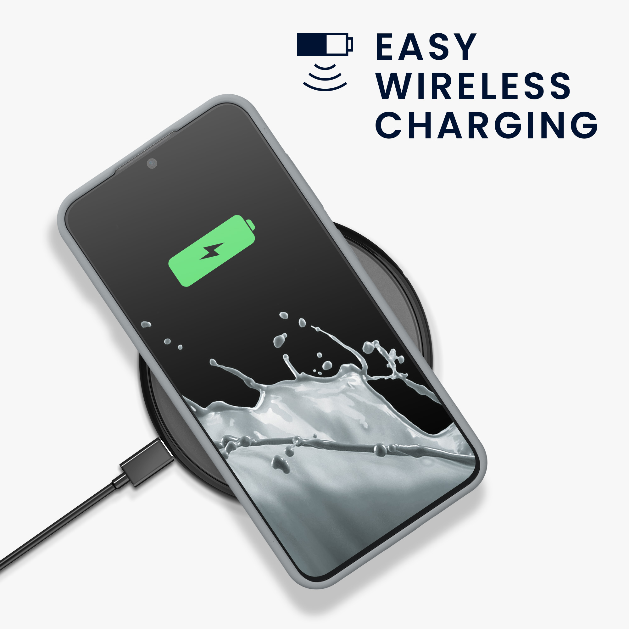 Silikonový kryt na mobil Galaxy S24 kwmobile šedá