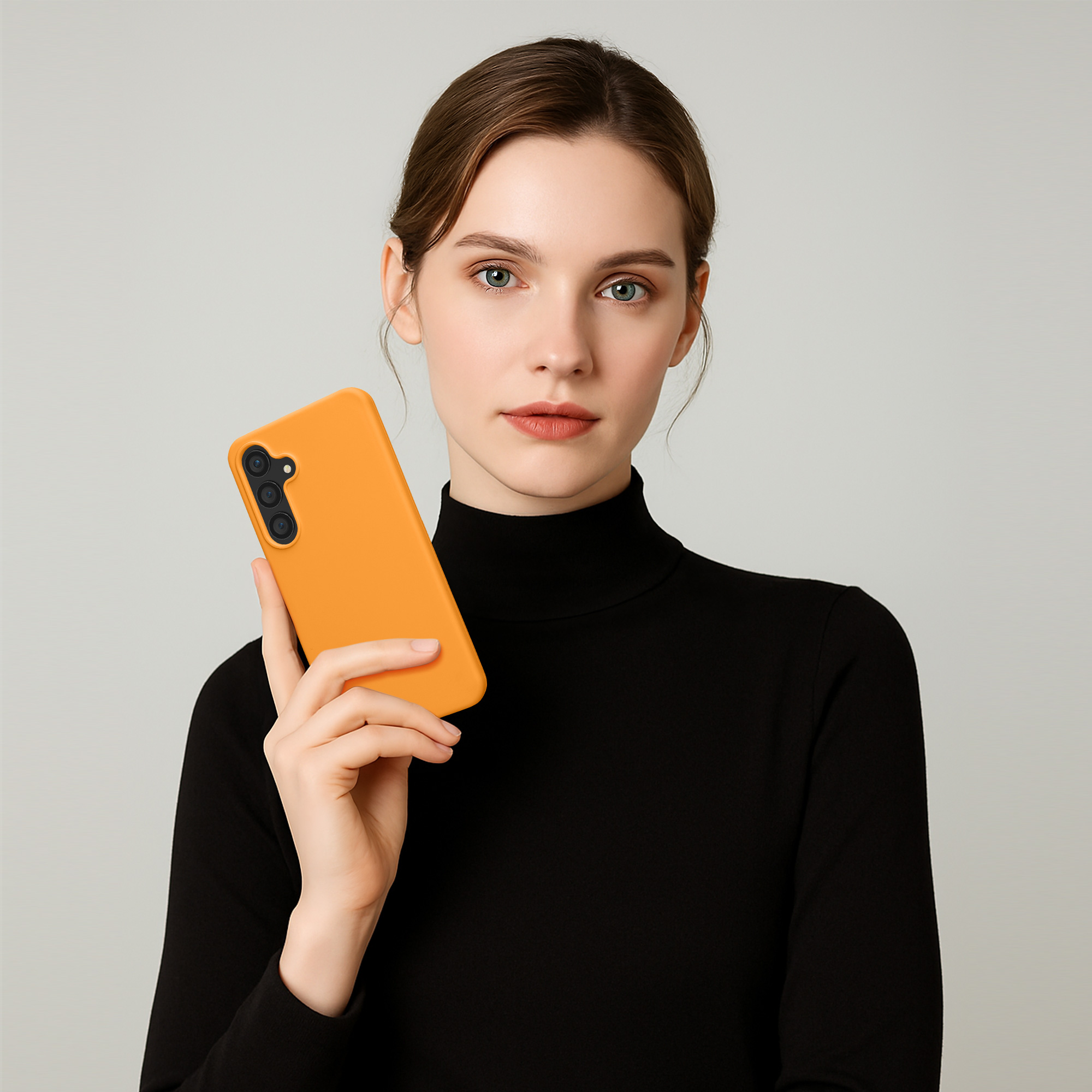 Silikonový kryt na mobil Galaxy S23 FE kwmobile ovocná oranžová