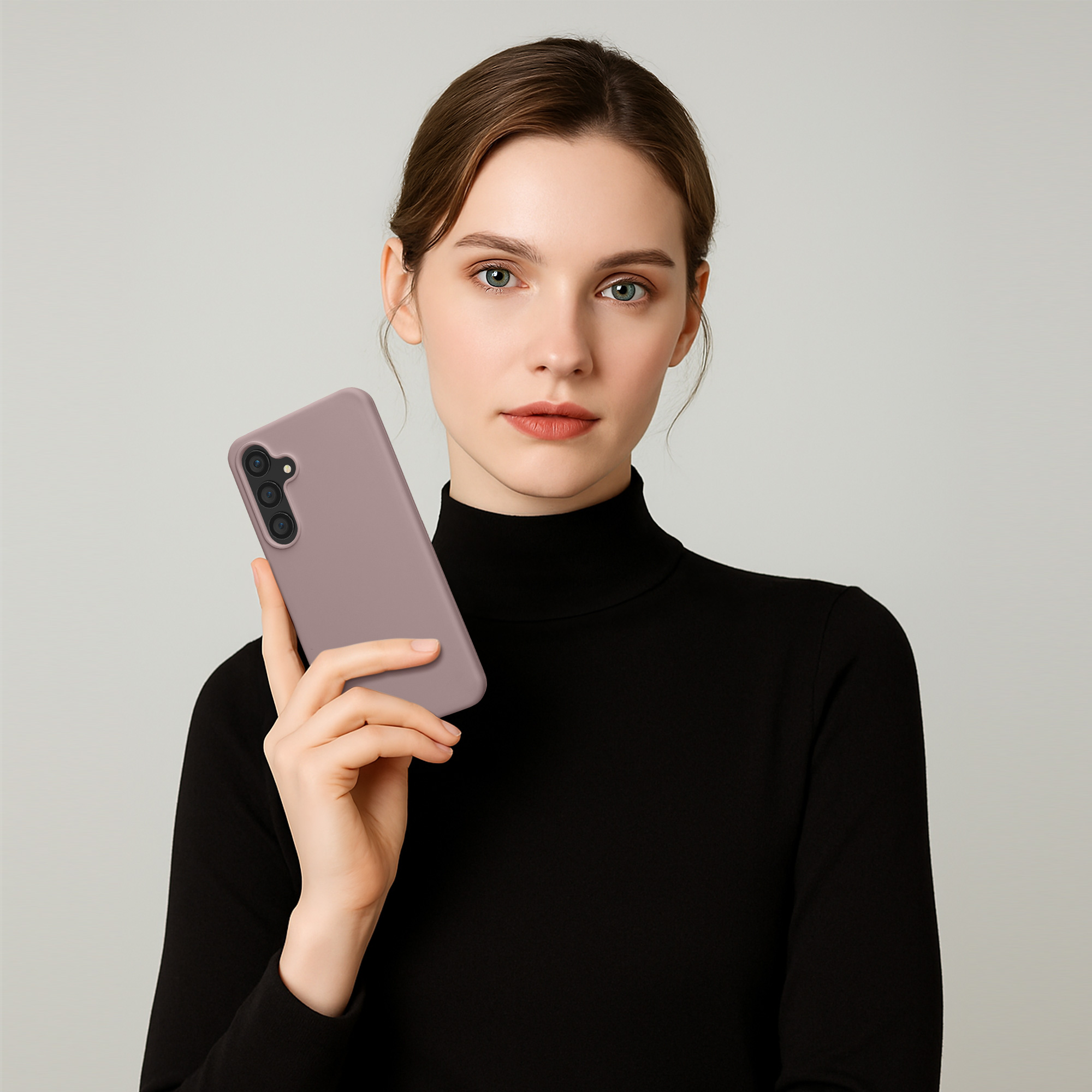 Silikonový kryt na mobil Galaxy S23 FE kwmobile nude lila