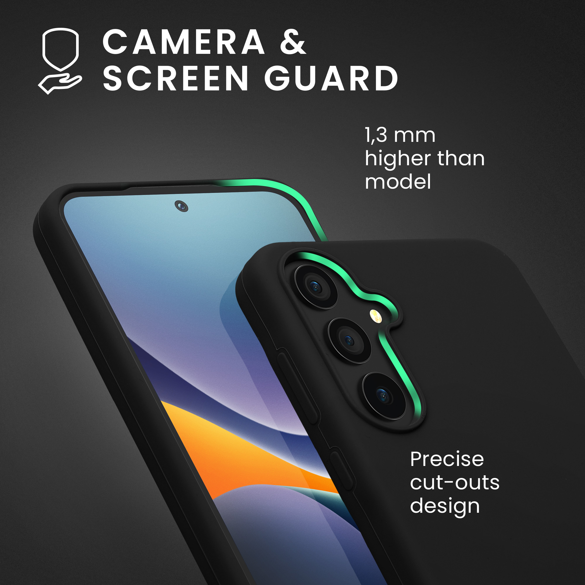 Kryt na mobil Samsung Galaxy A55 5G kwmobile TPU Černá