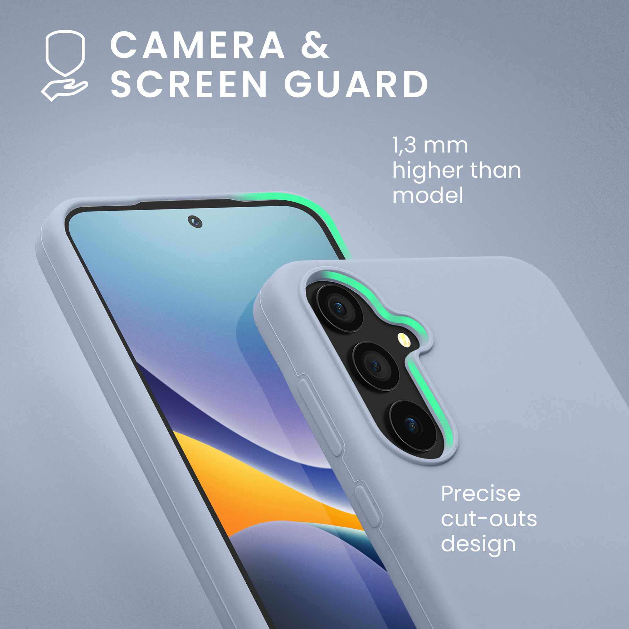 Kryt na mobil Samsung Galaxy A55 5G kwmobile TPU Light Blue Matte