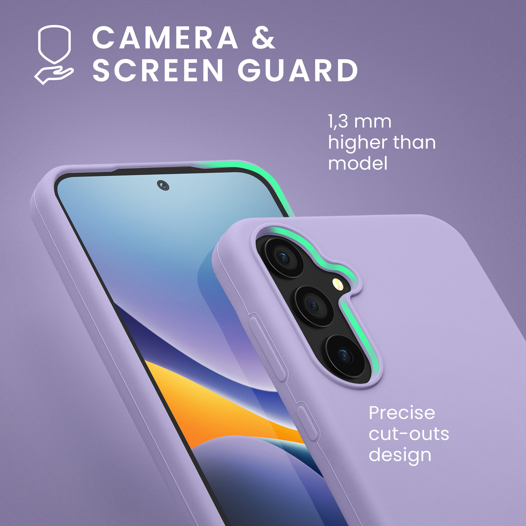 Kryt na mobil Samsung Galaxy A55 5G kwmobile TPU Levandulová