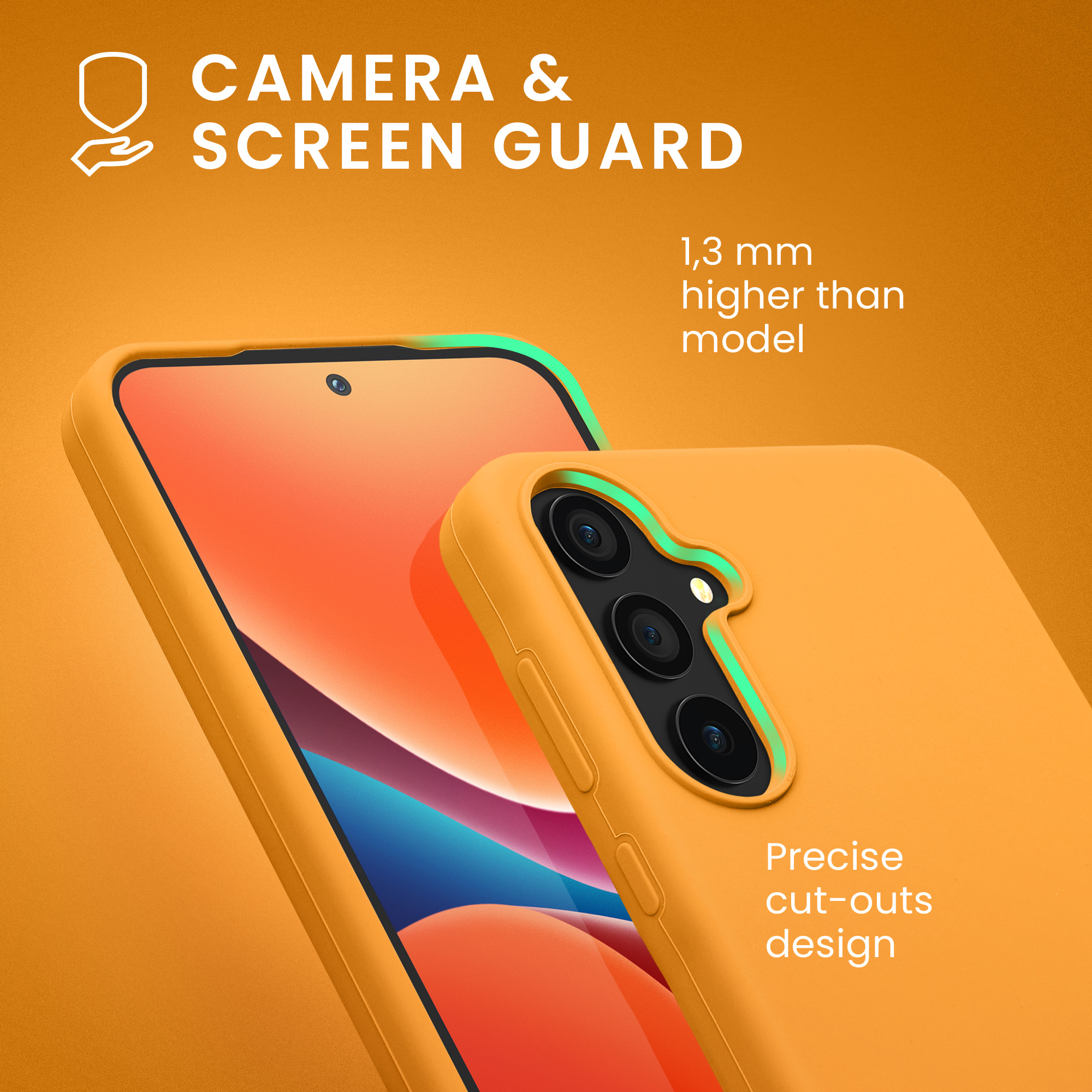 Kryt na mobil Samsung Galaxy A55 5G kwmobile TPU Ovocná oranžová