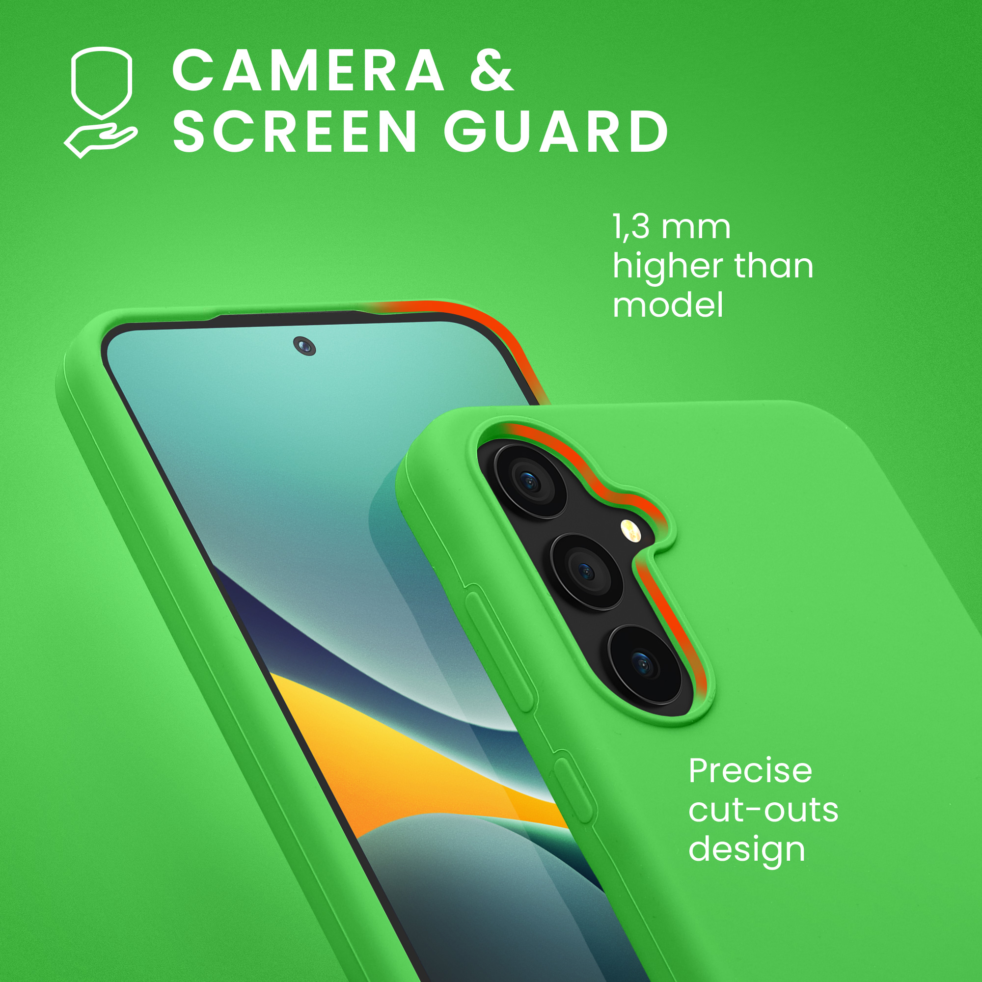 Kryt na mobil Samsung Galaxy A55 5G kwmobile TPU Limetková zelená