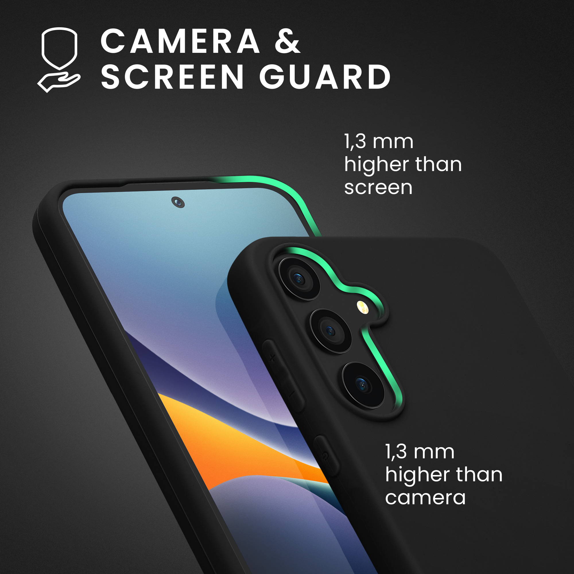 Kryt na mobil Samsung Galaxy A55 5G kwmobile TPU Černá