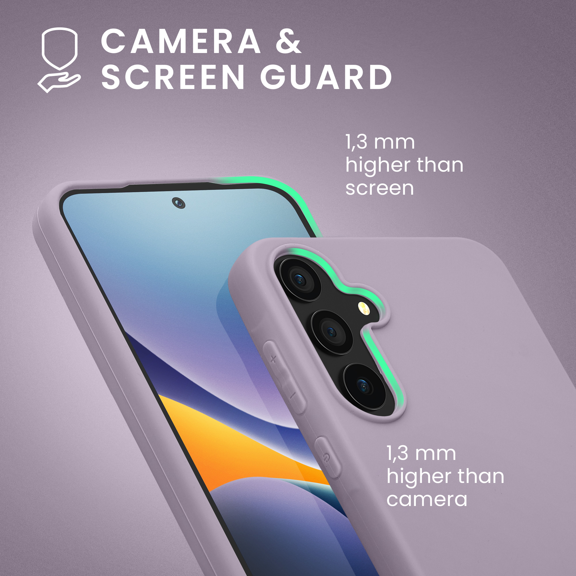 Kryt na mobil Samsung Galaxy A55 5G kwmobile TPU Levandulová