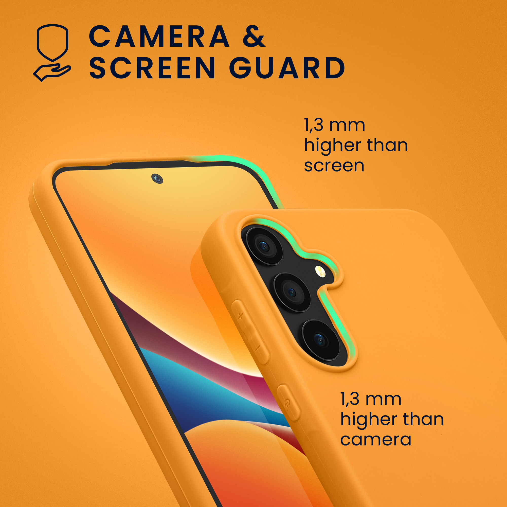 Kryt na mobil Samsung Galaxy A55 5G kwmobile TPU Ovocná oranžová