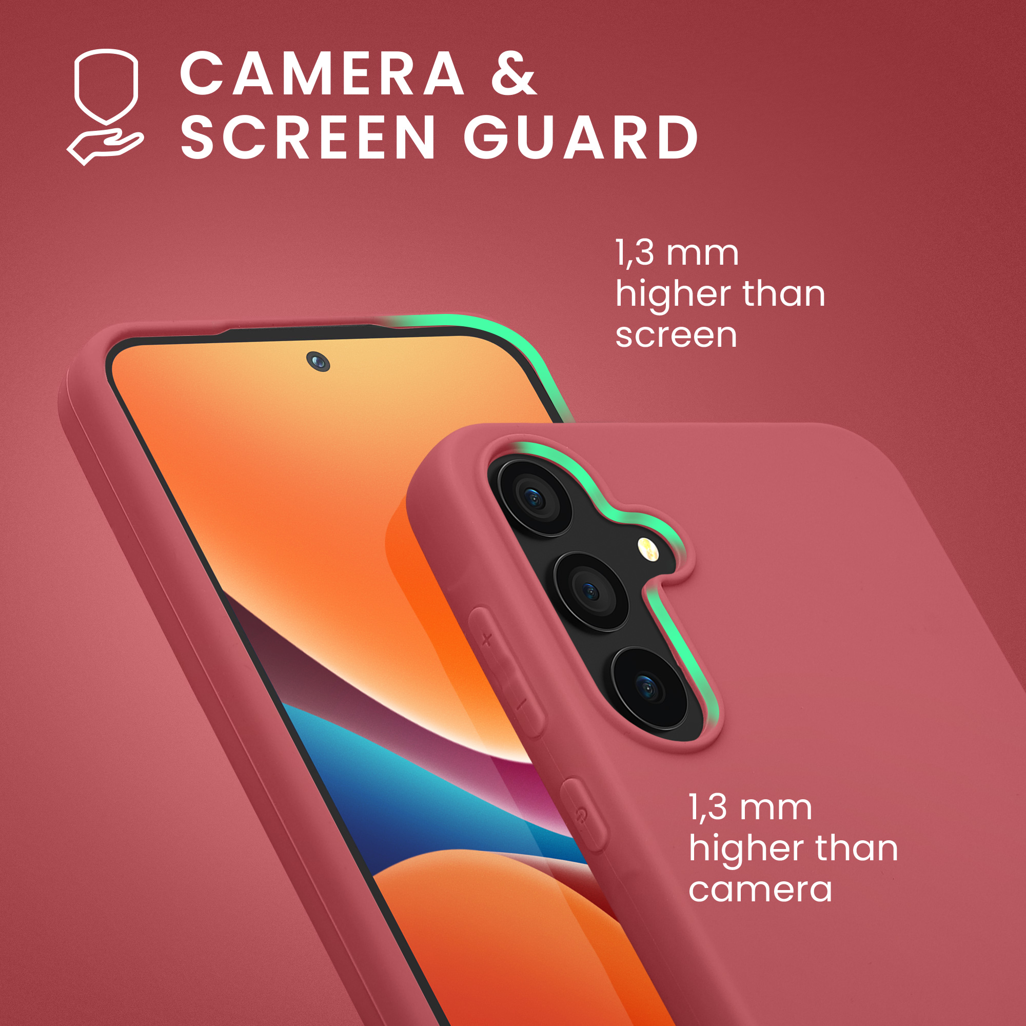 Kryt na mobil Samsung Galaxy A55 5G kwmobile TPU Tmavě růžová