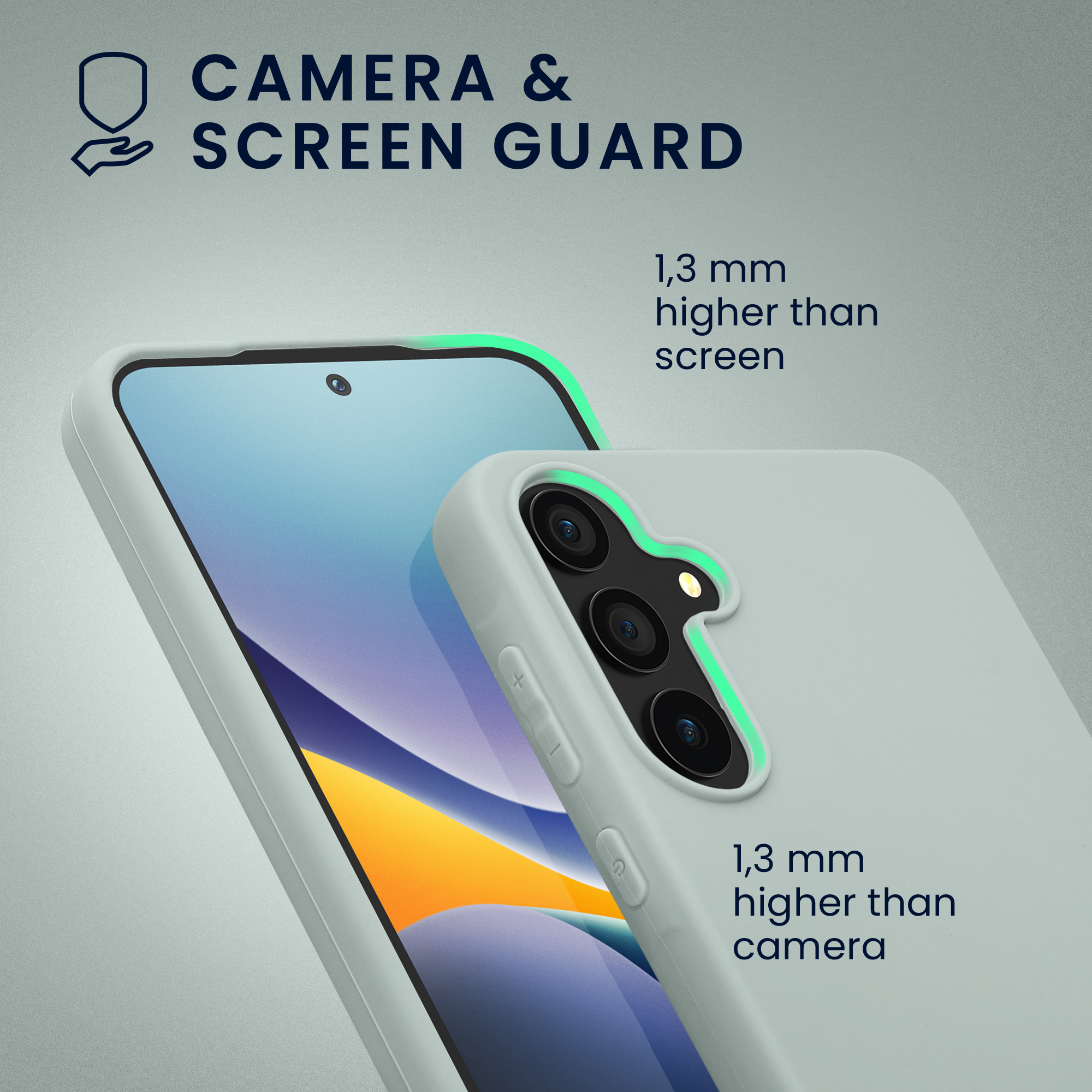 Kryt na mobil Samsung Galaxy A55 5G kwmobile TPU Chladná mátová