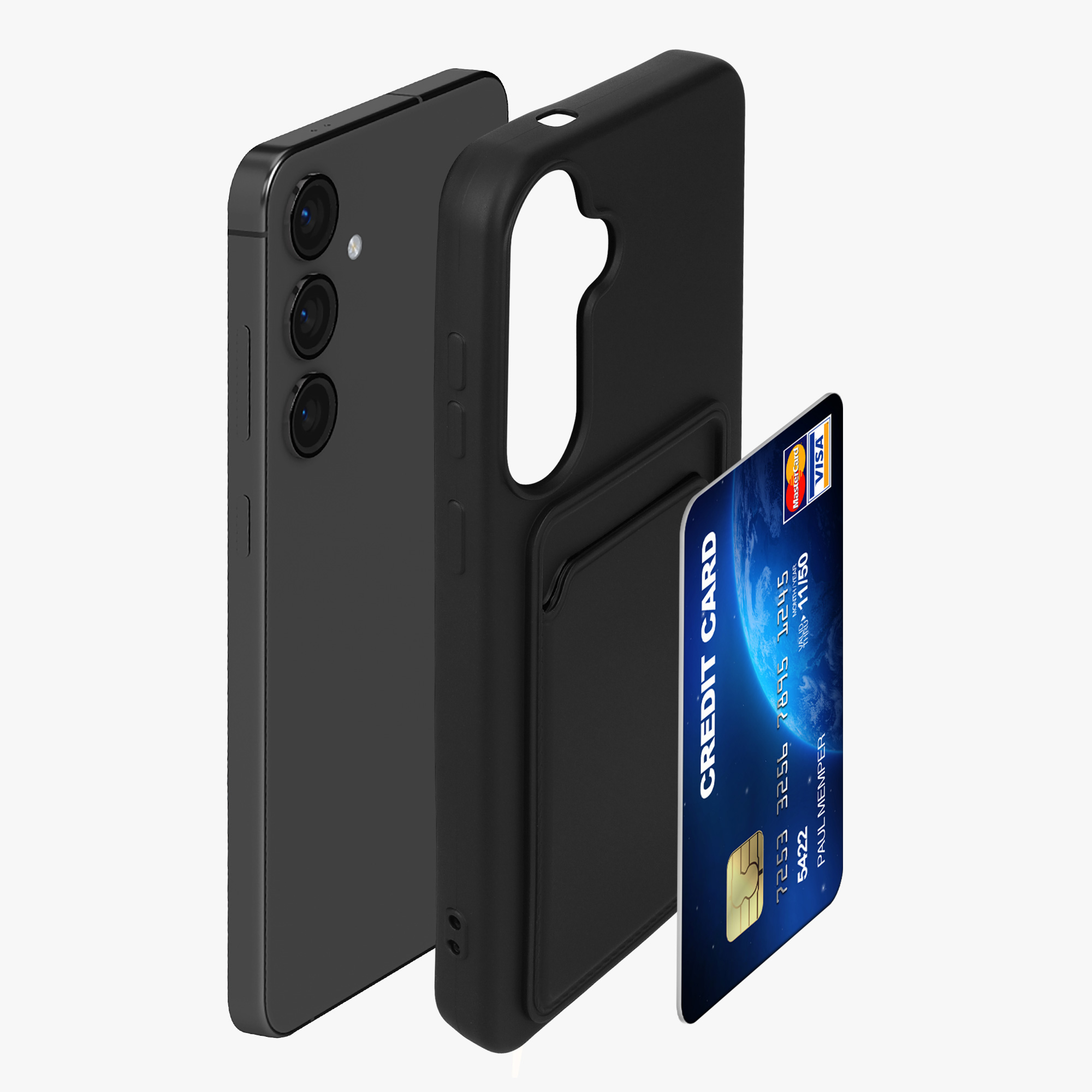 Kryt se stojánkem Samsung Galaxy S24 Plus kwmobile černá
