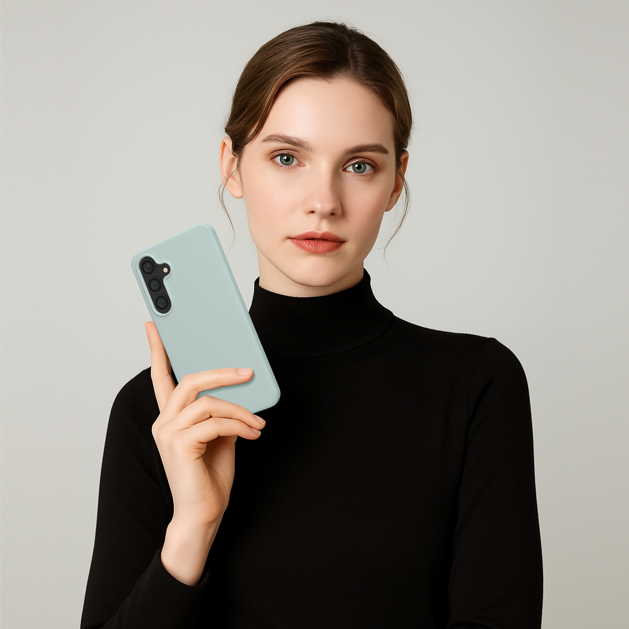 Kryt na mobil Samsung Galaxy S24 FE kwmobile mentolová Cool Mint