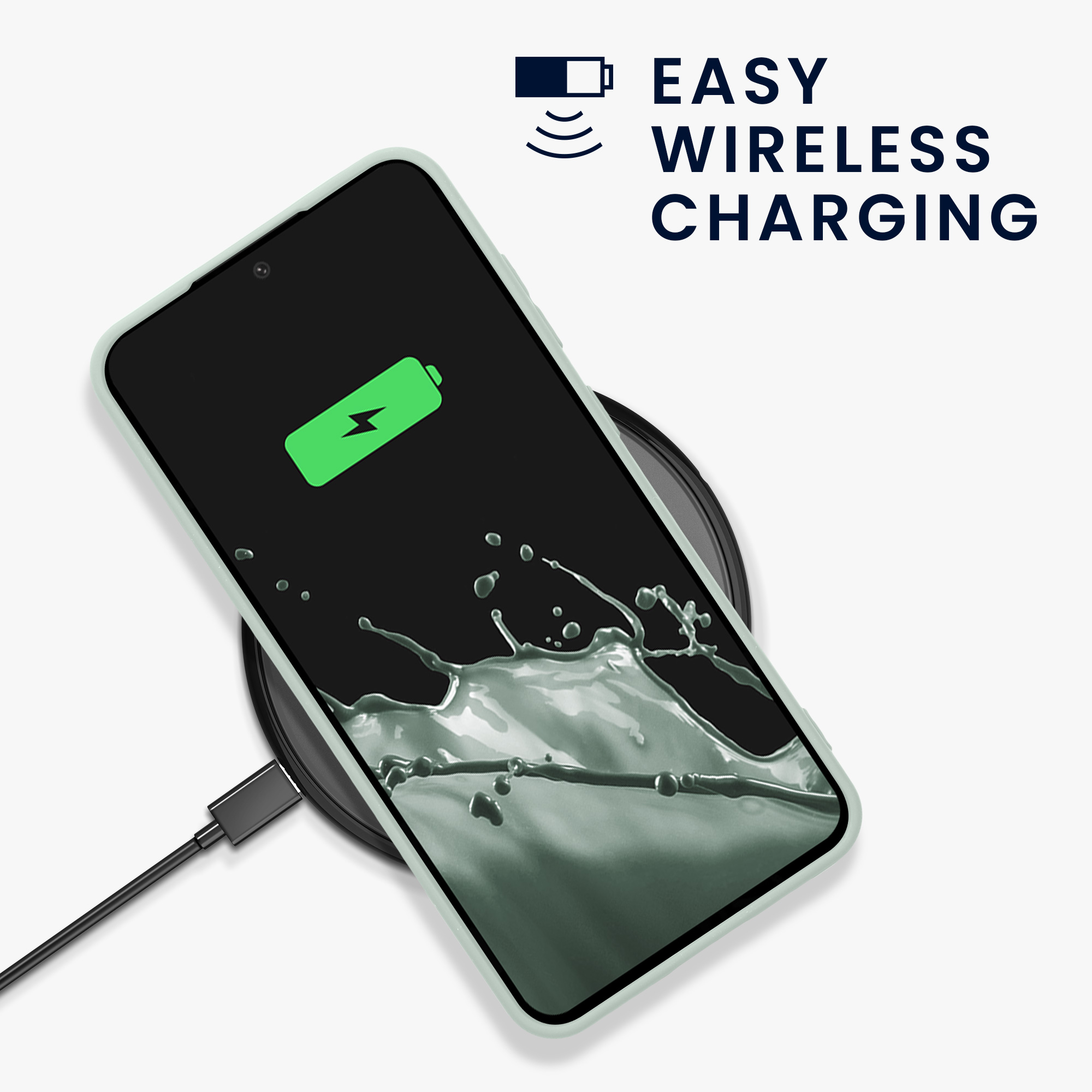 Kryt na mobil Samsung Galaxy S24 FE kwmobile mentolová Cool Mint