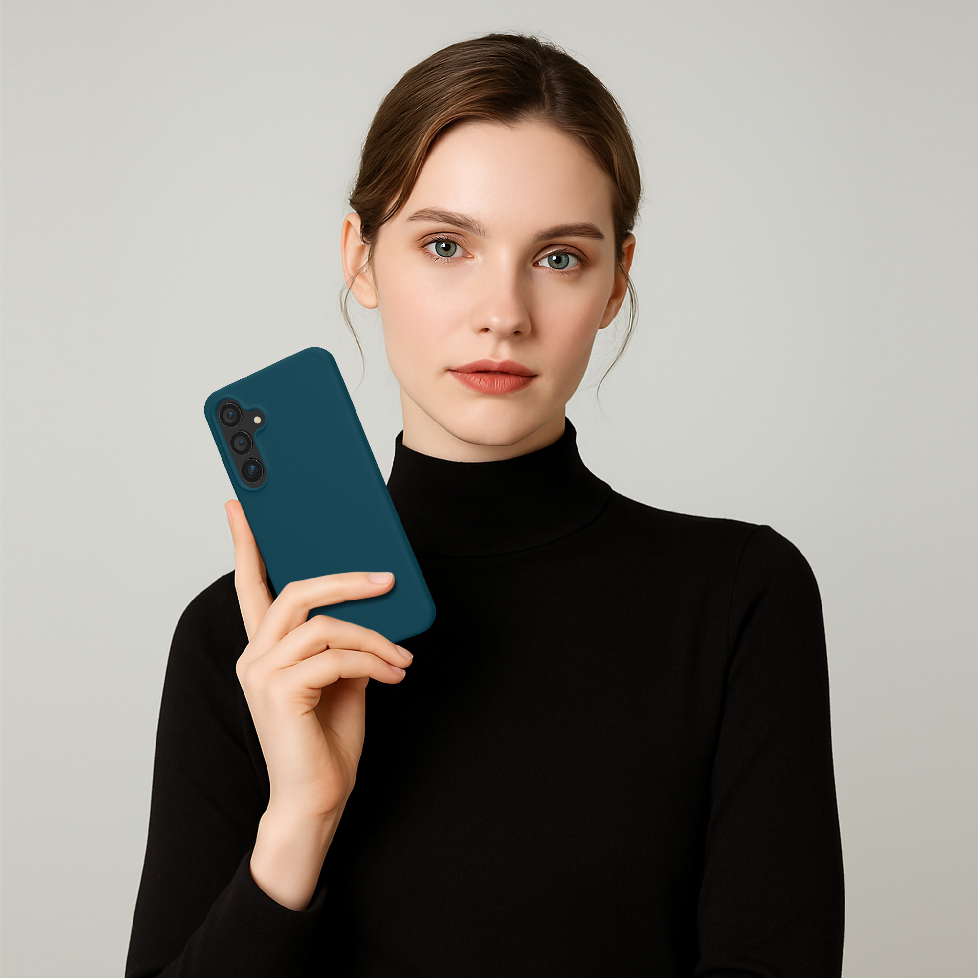 Kryt na mobil Samsung Galaxy S25 kwmobile matná petrolejová Teal Matte