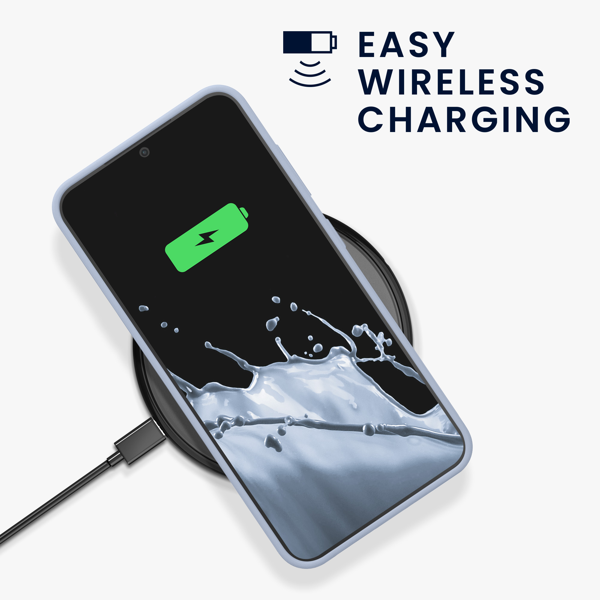 Kryt na mobil Samsung Galaxy S25 kwmobile matná světle modrá