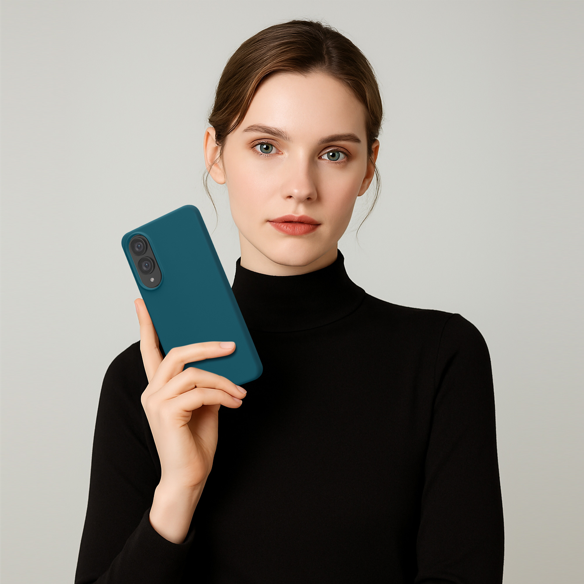 Kryt na mobil Samsung Galaxy S25 Edge kwmobile matná petrolejová