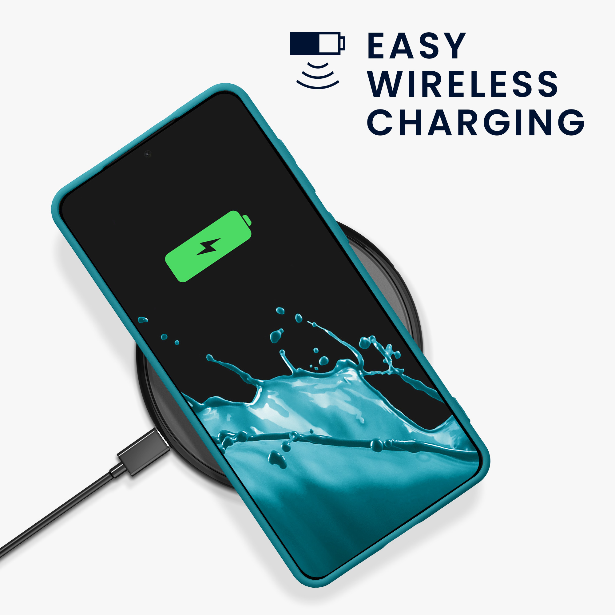 Kryt na mobil Samsung Galaxy S25 Edge kwmobile matná petrolejová Teal Matte