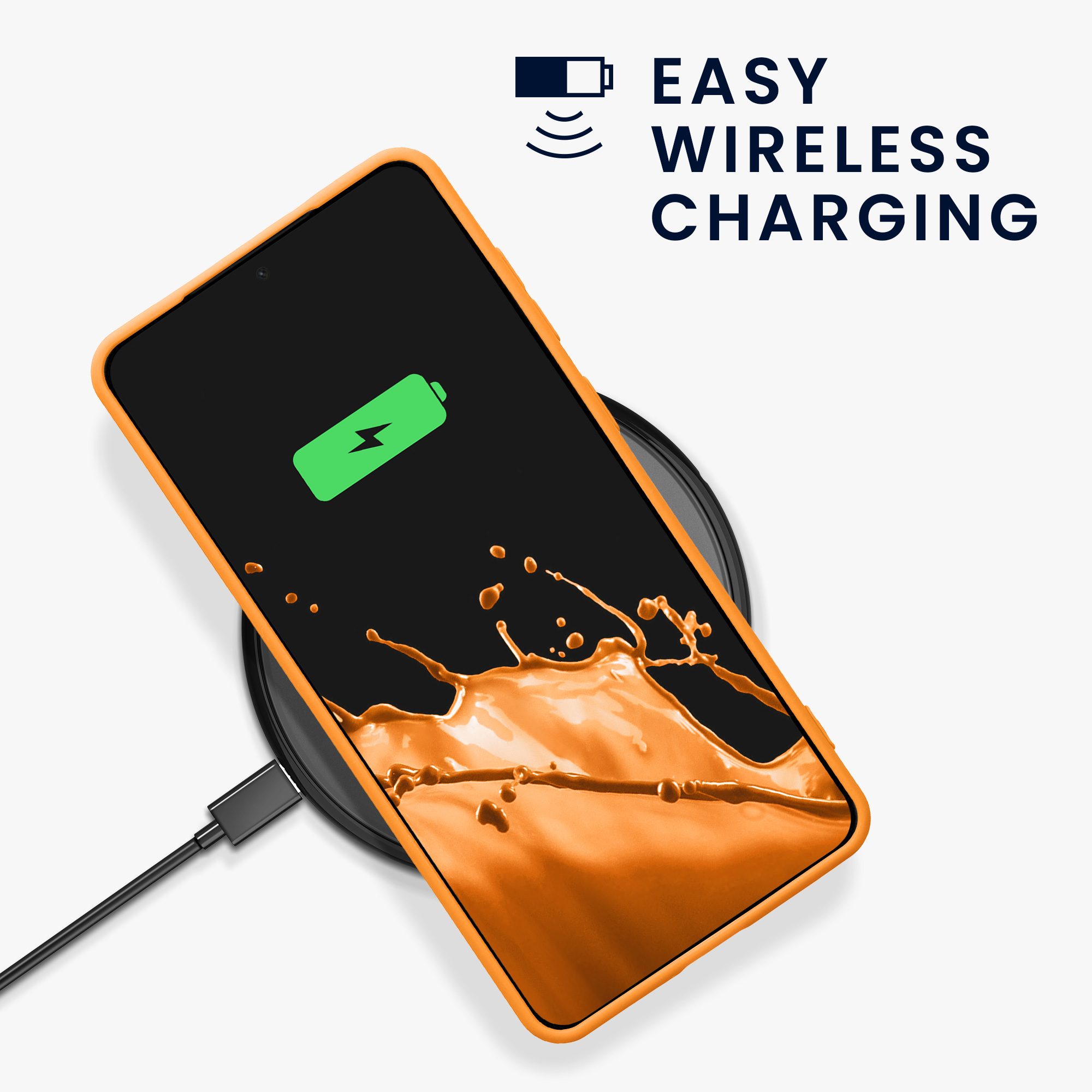 Kryt na mobil Samsung Galaxy S25 Edge kwmobile oranžová Fruity Orange