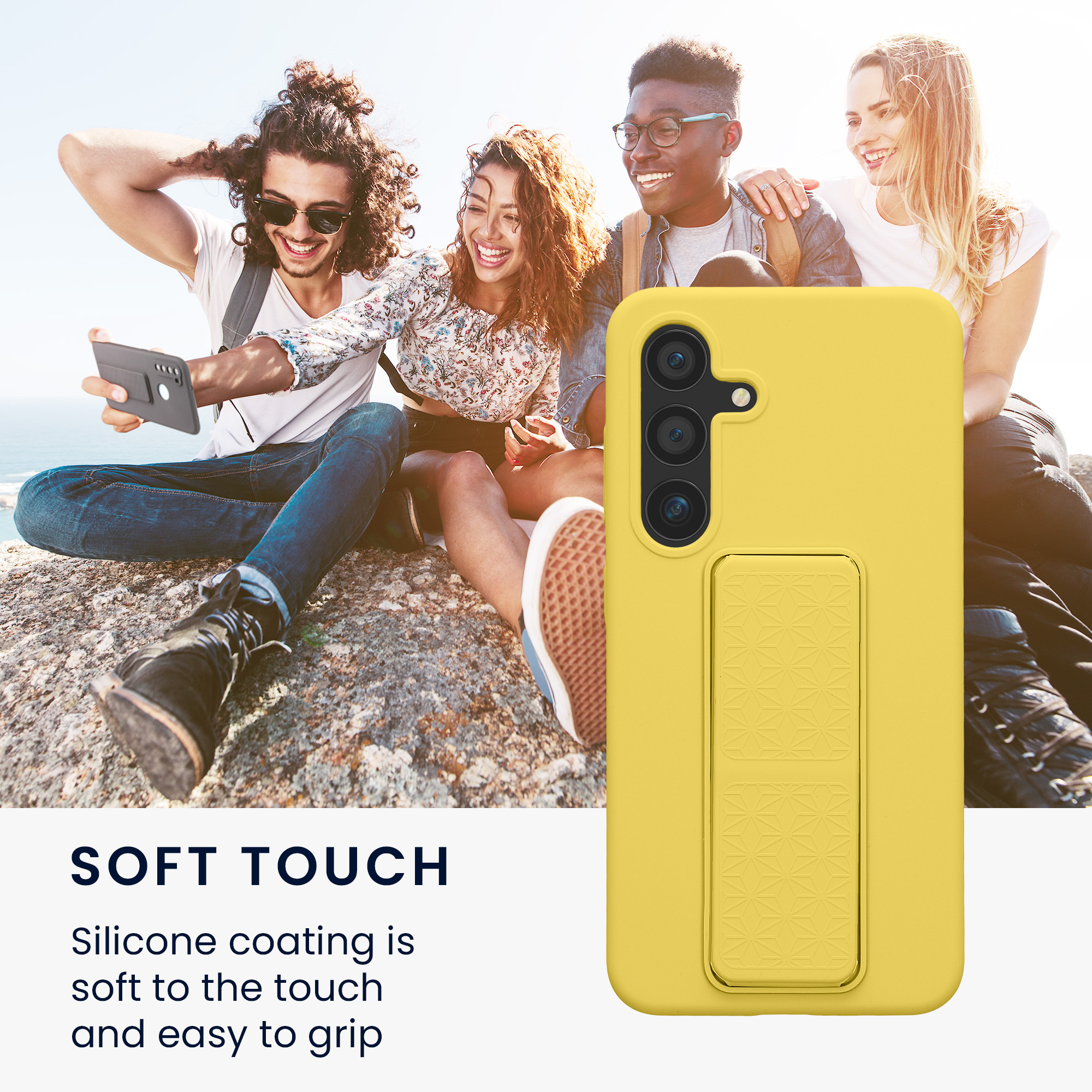 Kryt na mobil Galaxy S24 kwmobile poutko zářivě žlutá