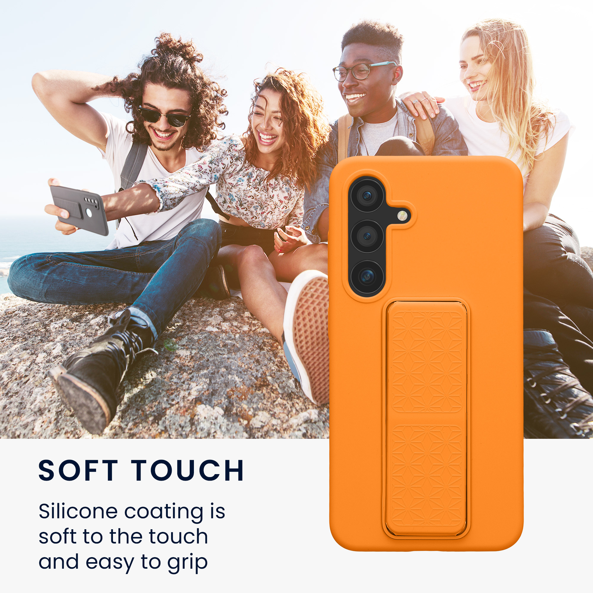 Kryt na mobil Galaxy S24 kwmobile poutko ovocná oranžová