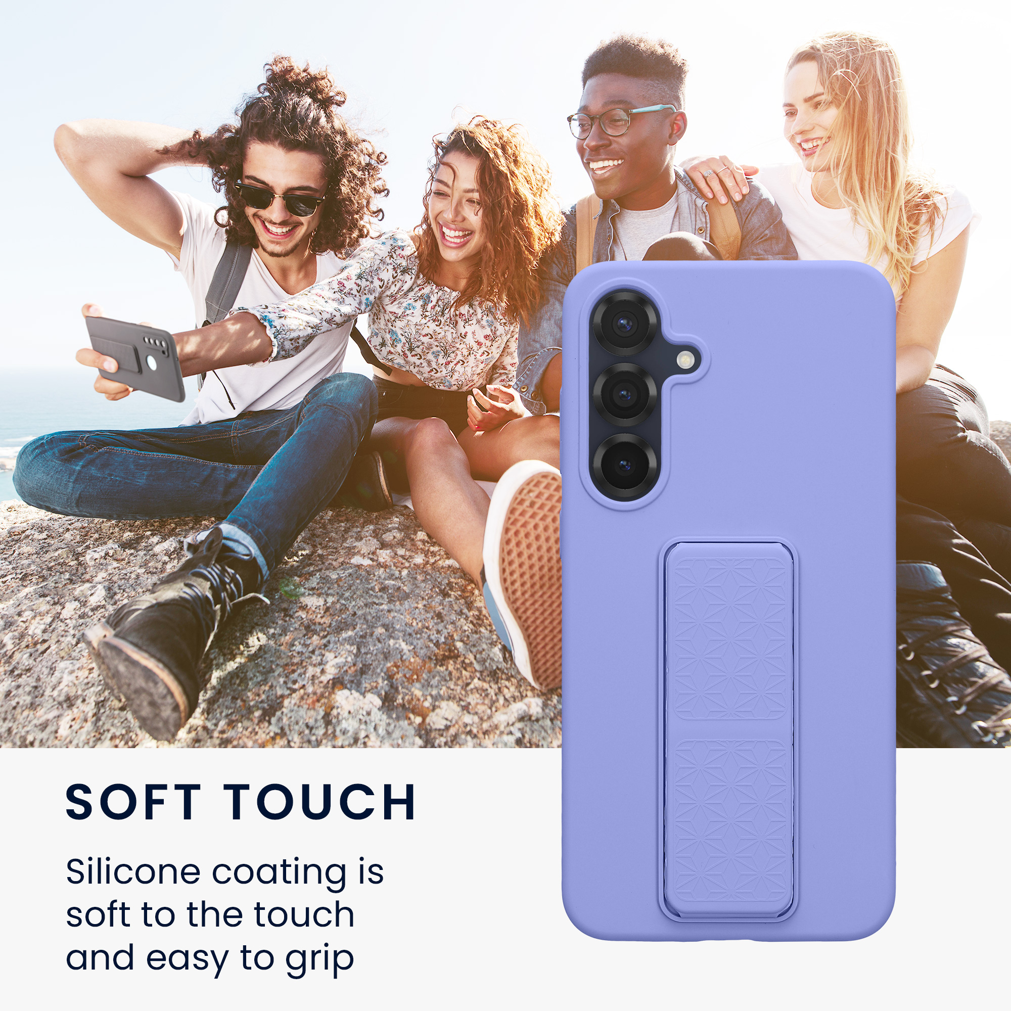 Crossbody kryt na mobil Samsung Galaxy S25 Plus kwmobile levandulová