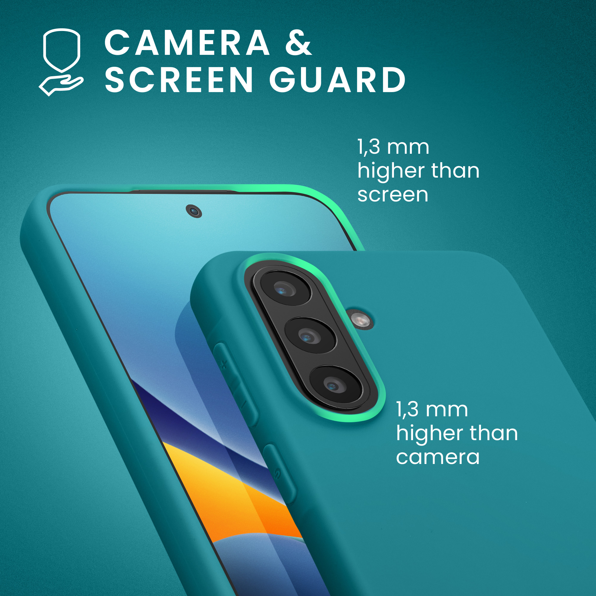 Kryt na mobil Samsung Galaxy A57 5G kwmobile TPU Matná petrolejová