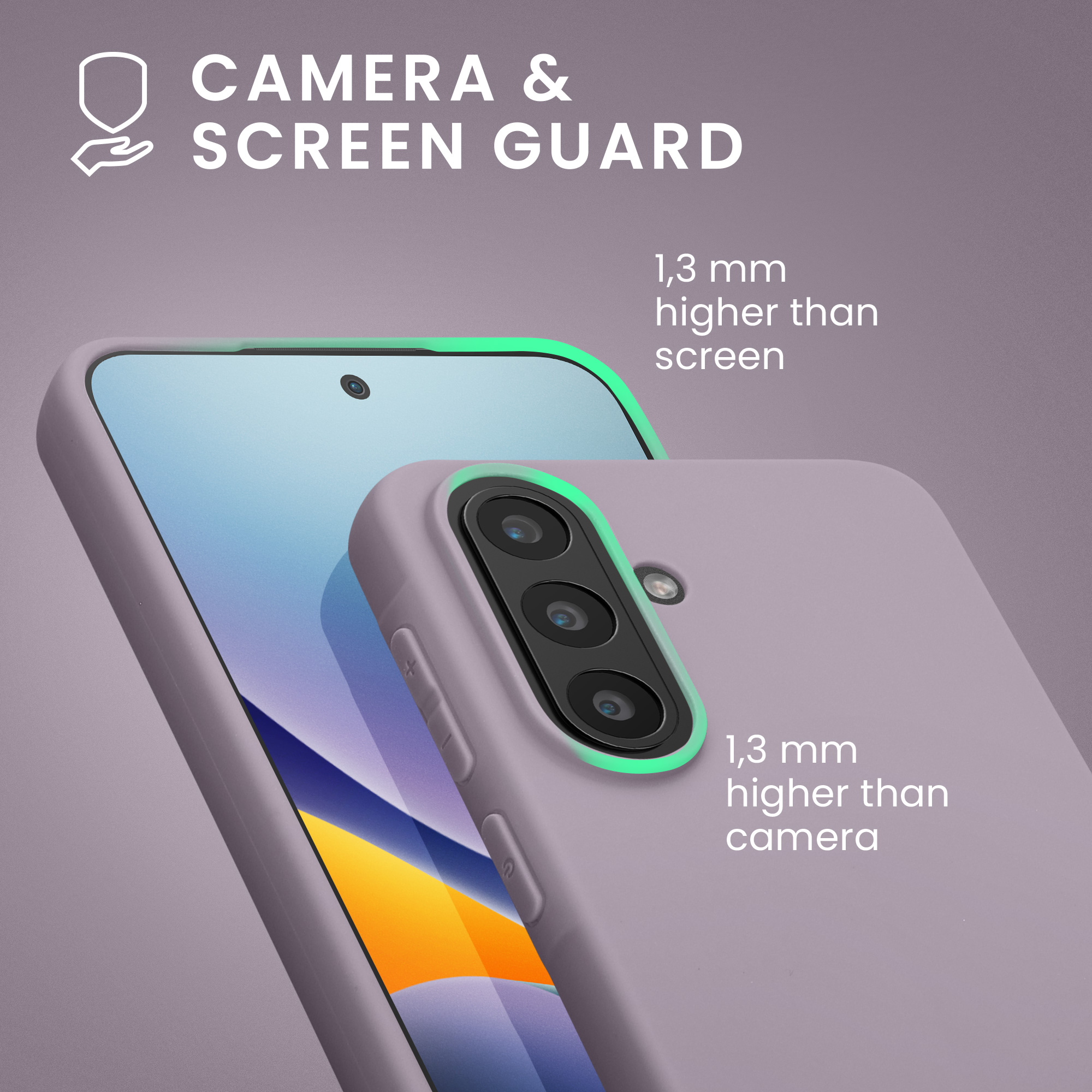 Kryt na mobil Samsung Galaxy A57 5G kwmobile TPU Levandulová