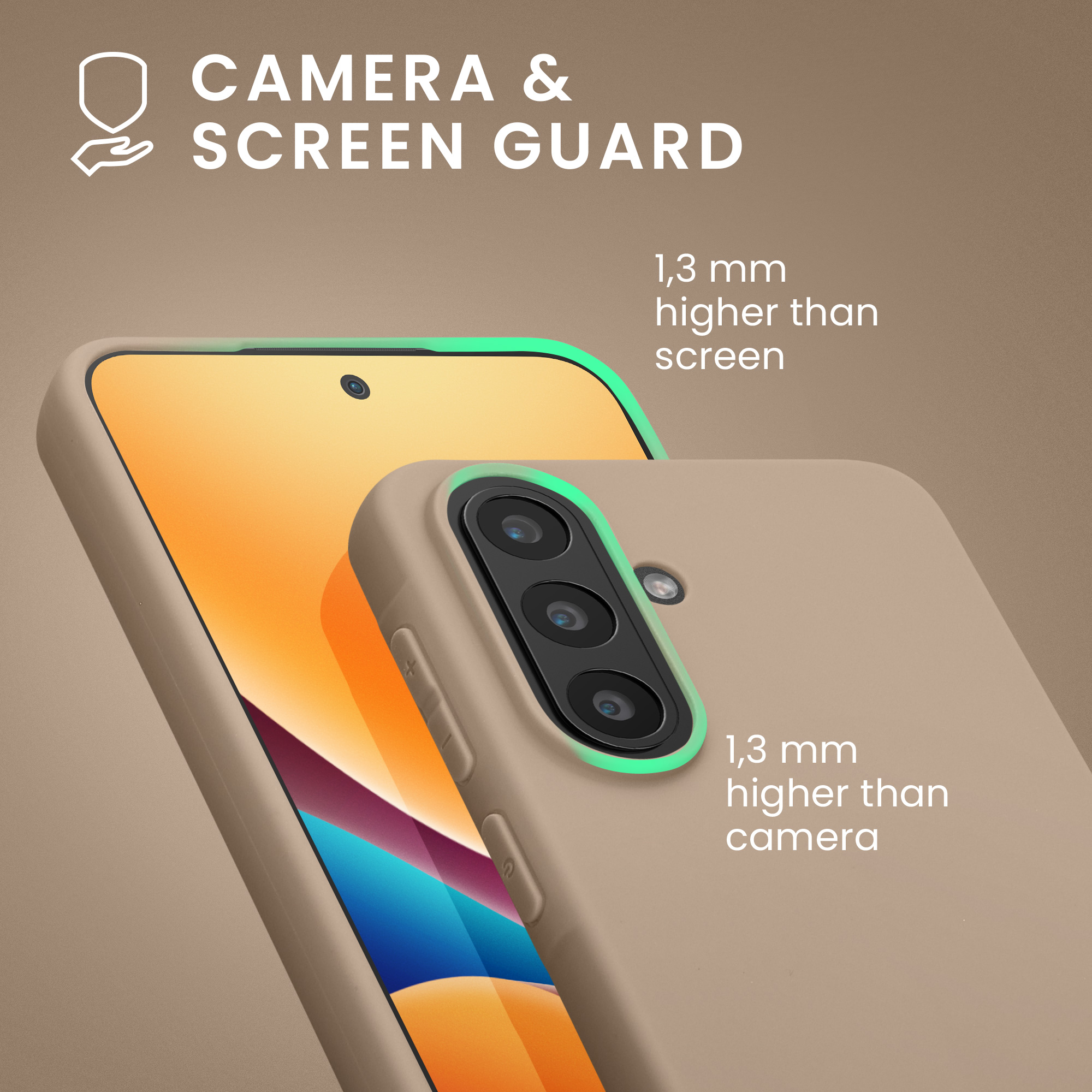Kryt na mobil Samsung Galaxy A57 5G kwmobile TPU Matná krémová
