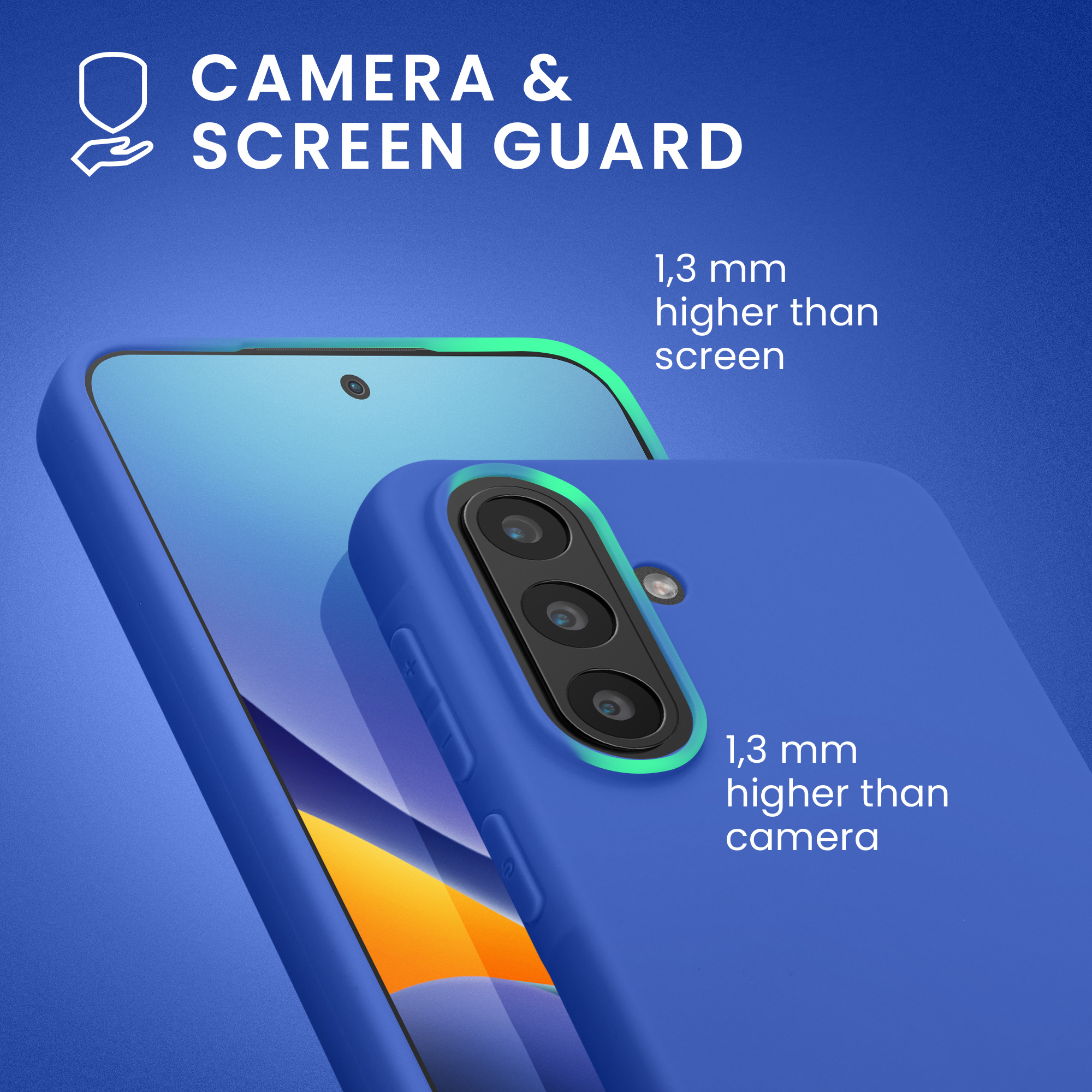 Kryt na mobil Samsung Galaxy A57 5G kwmobile TPU Baltická modrá