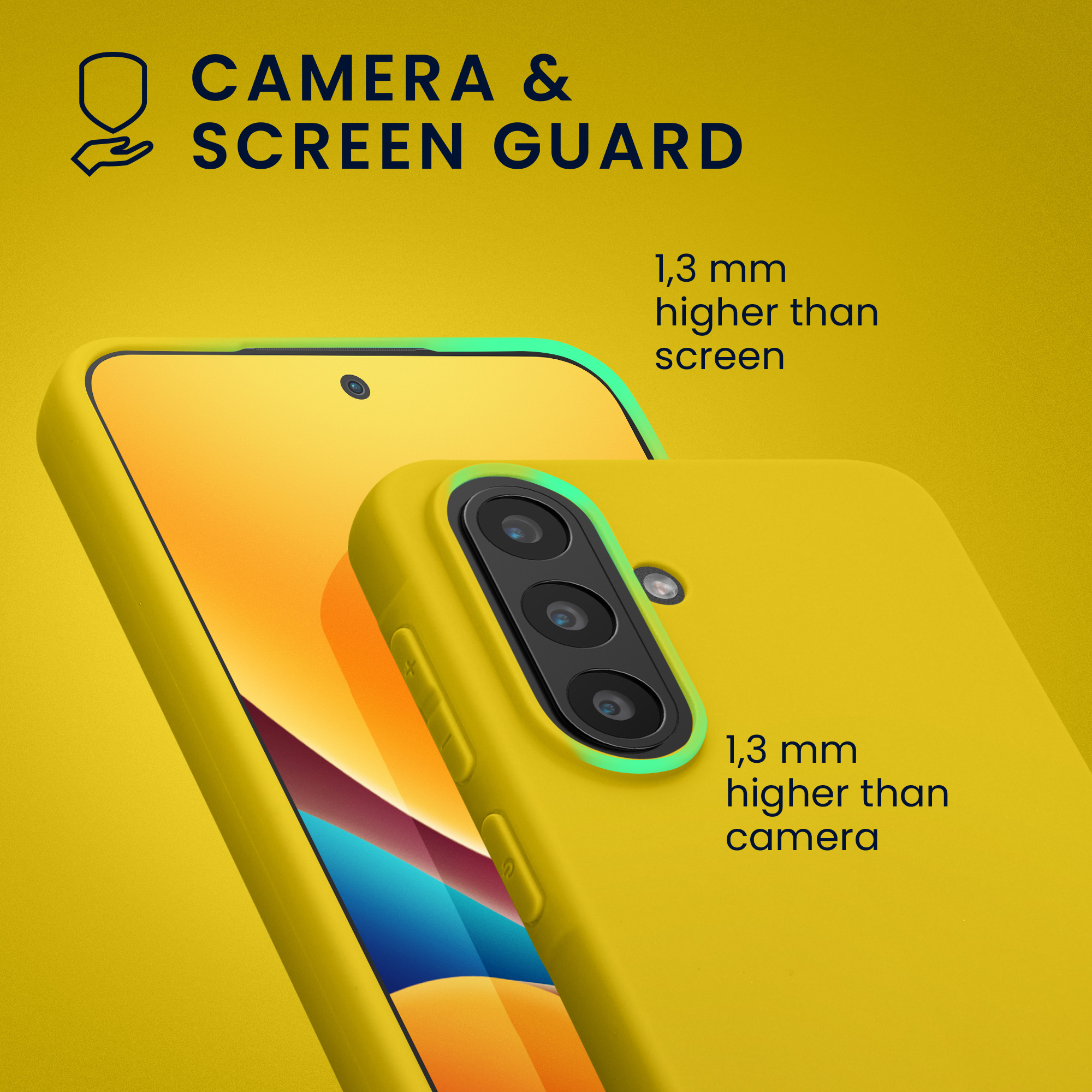 Kryt na mobil Samsung Galaxy A57 5G kwmobile TPU Zářivá žlutá