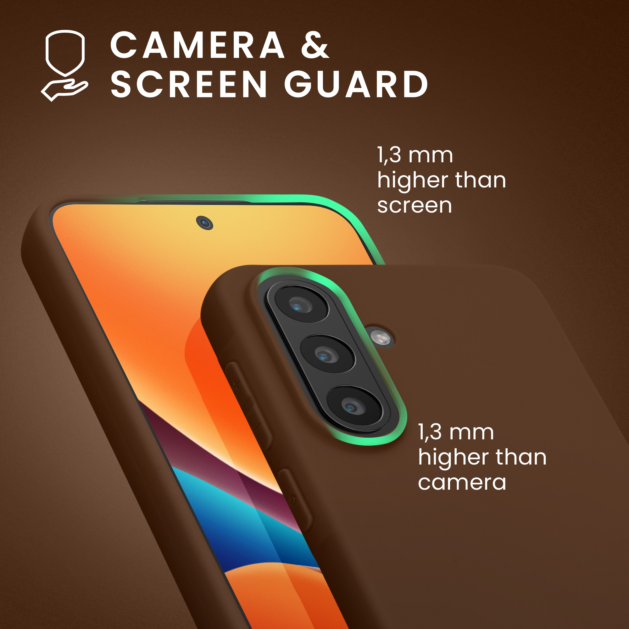 Kryt na mobil Samsung Galaxy A57 5G kwmobile TPU Čokoládová
