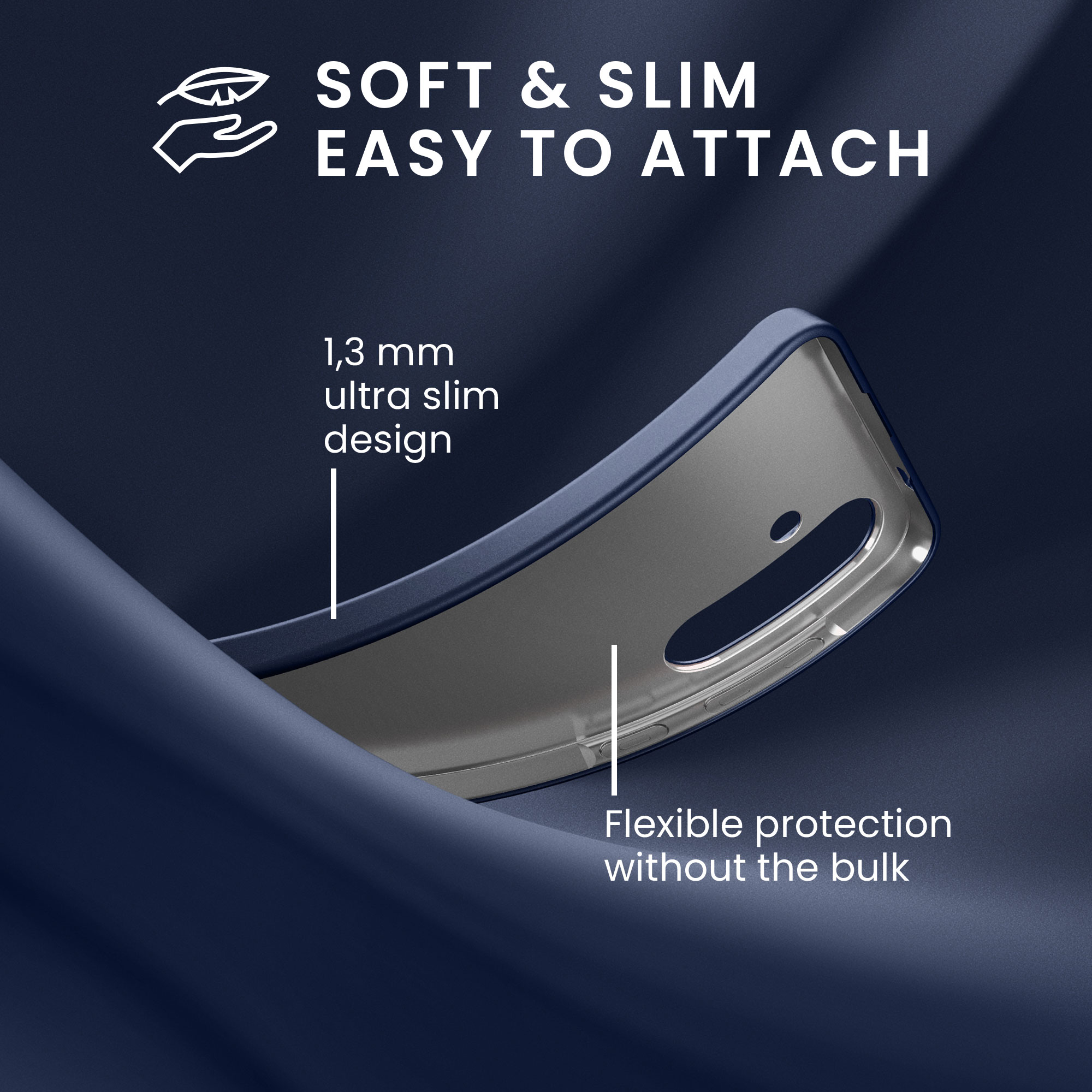 Pouzdro pro Samsung Galaxy A37 5G kwmobile tenké metalické silikonové - metalická modrá