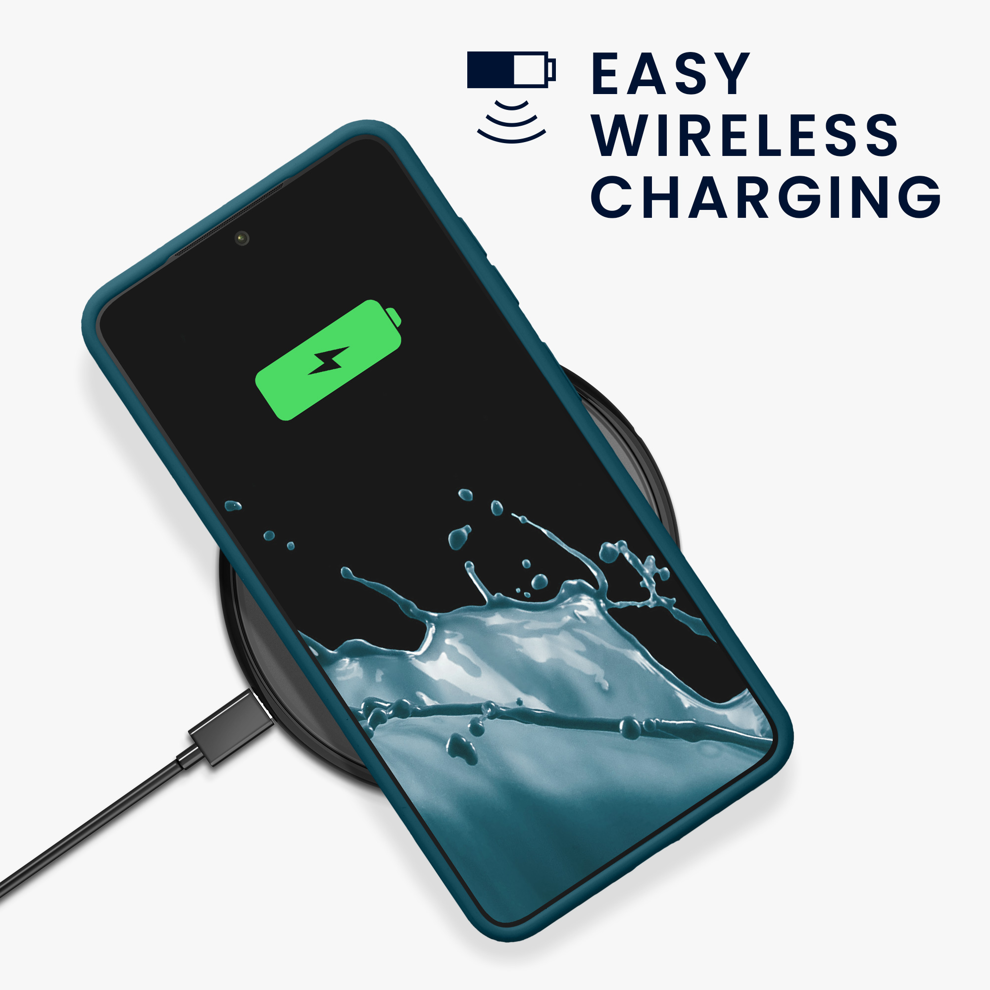 Pouzdro pro Samsung Galaxy S26 kwmobile tenké silikonové - matná petrolejová