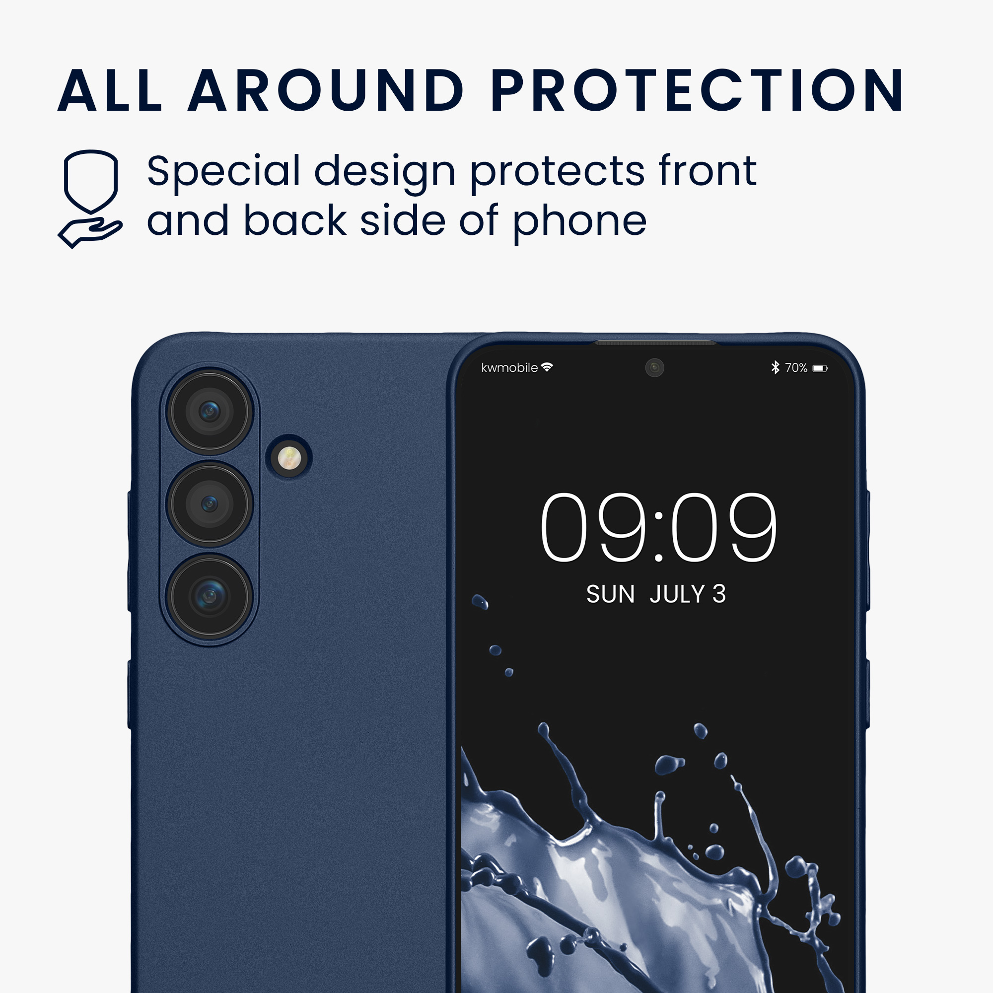 Pouzdro pro Samsung Galaxy S24 kwmobile metalické TPU - metalická modrá