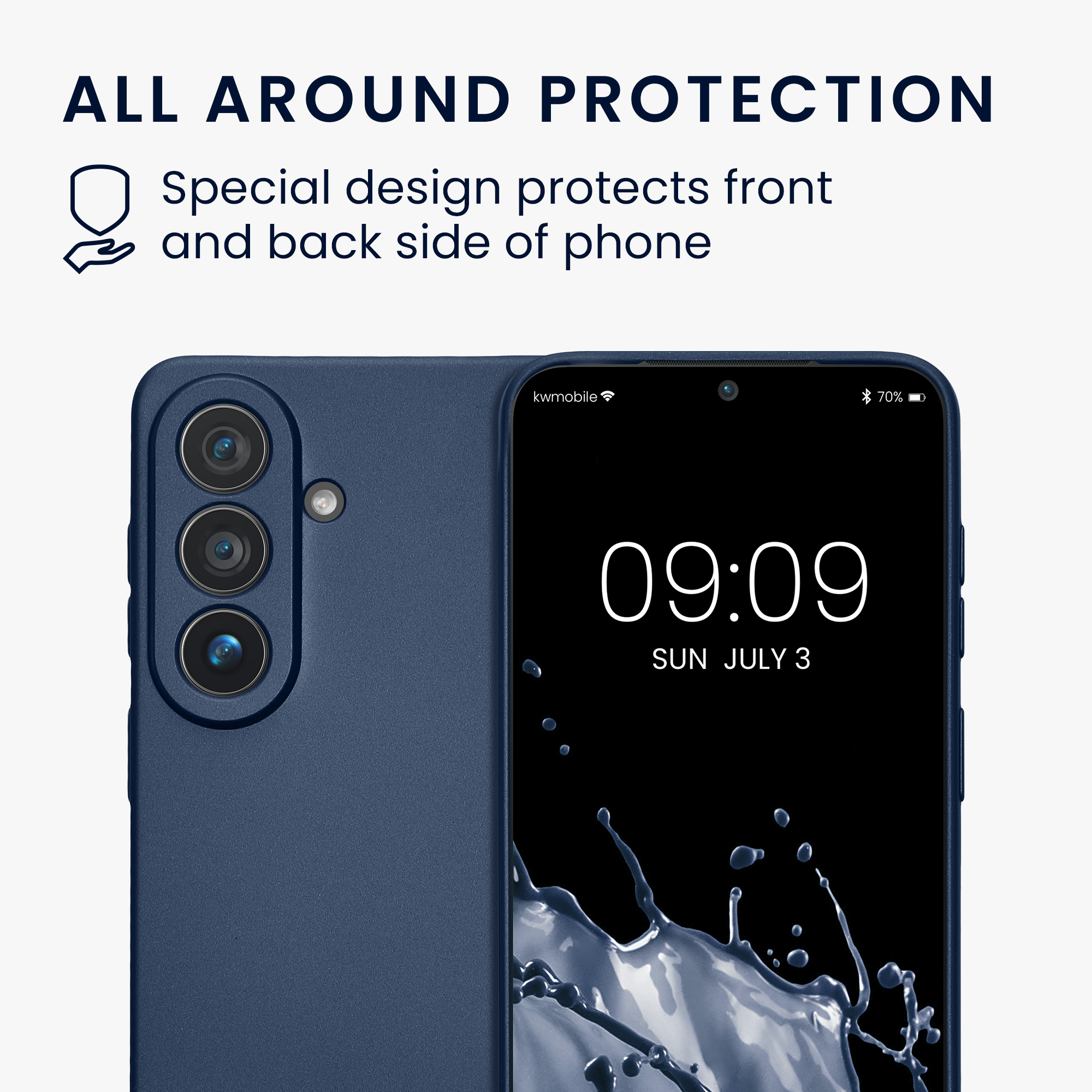 Pouzdro pro Samsung Galaxy S26 kwmobile metalické TPU - metalická modrá