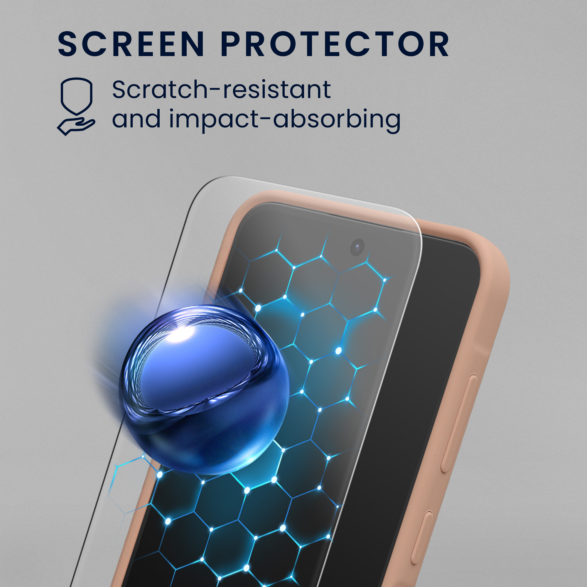 Pouzdro pro Samsung Galaxy A56 5G se 2 tvrzenými ochrannými skly kwmobile - matná starorůžová