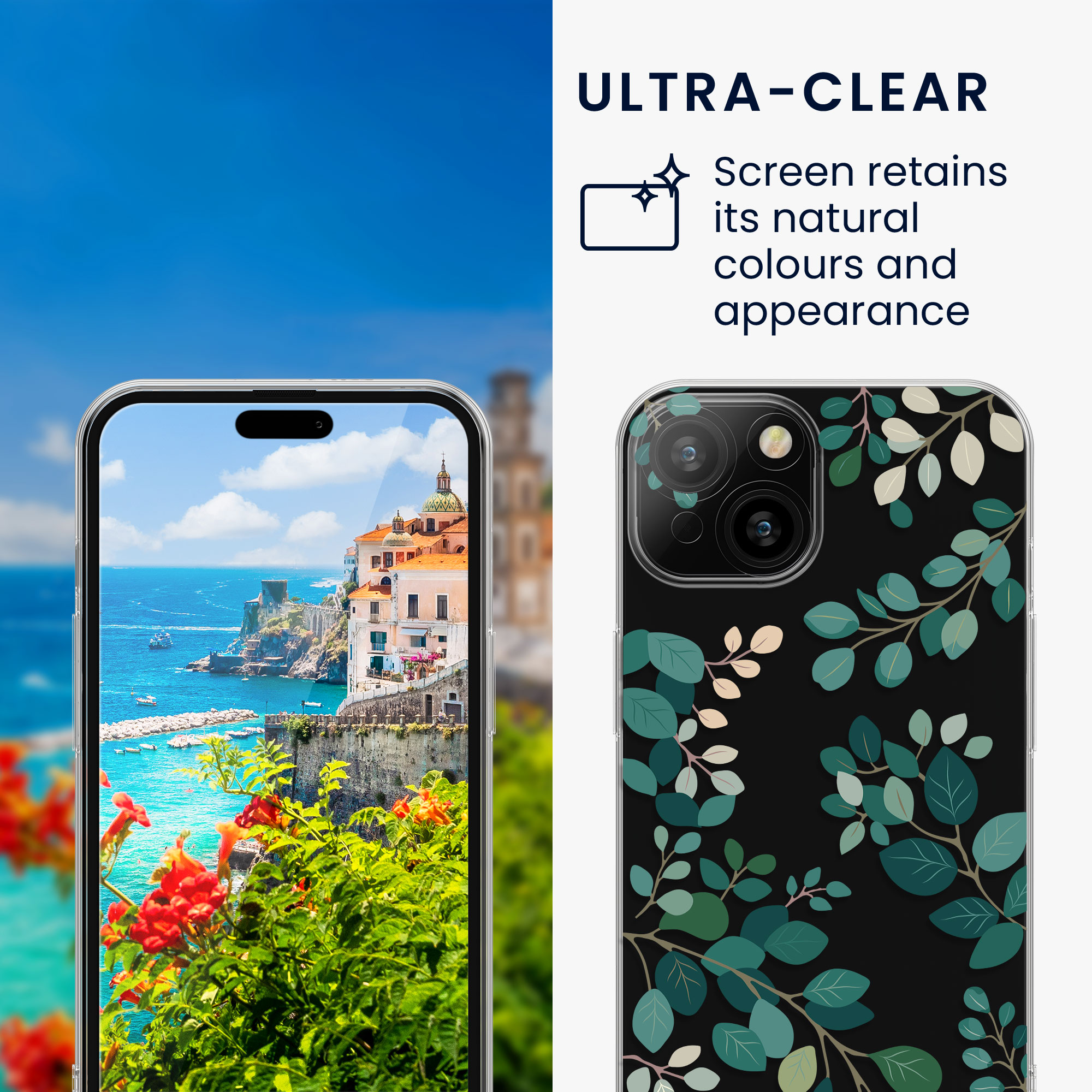 Ochranné sklo kwmobile slim iPhone 15 transparentní