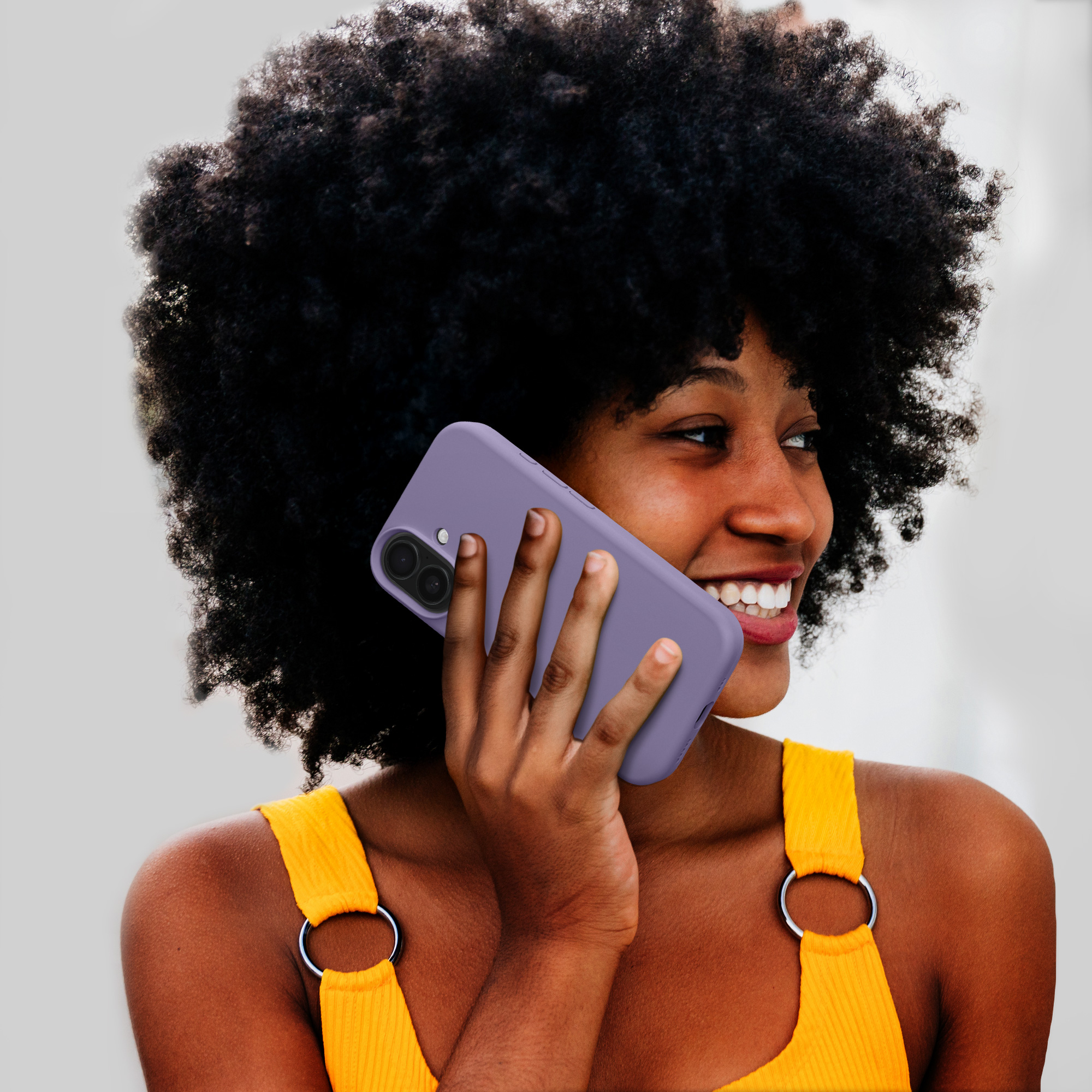 Silikonový kryt kwmobile pro iPhone 16 - fialová
