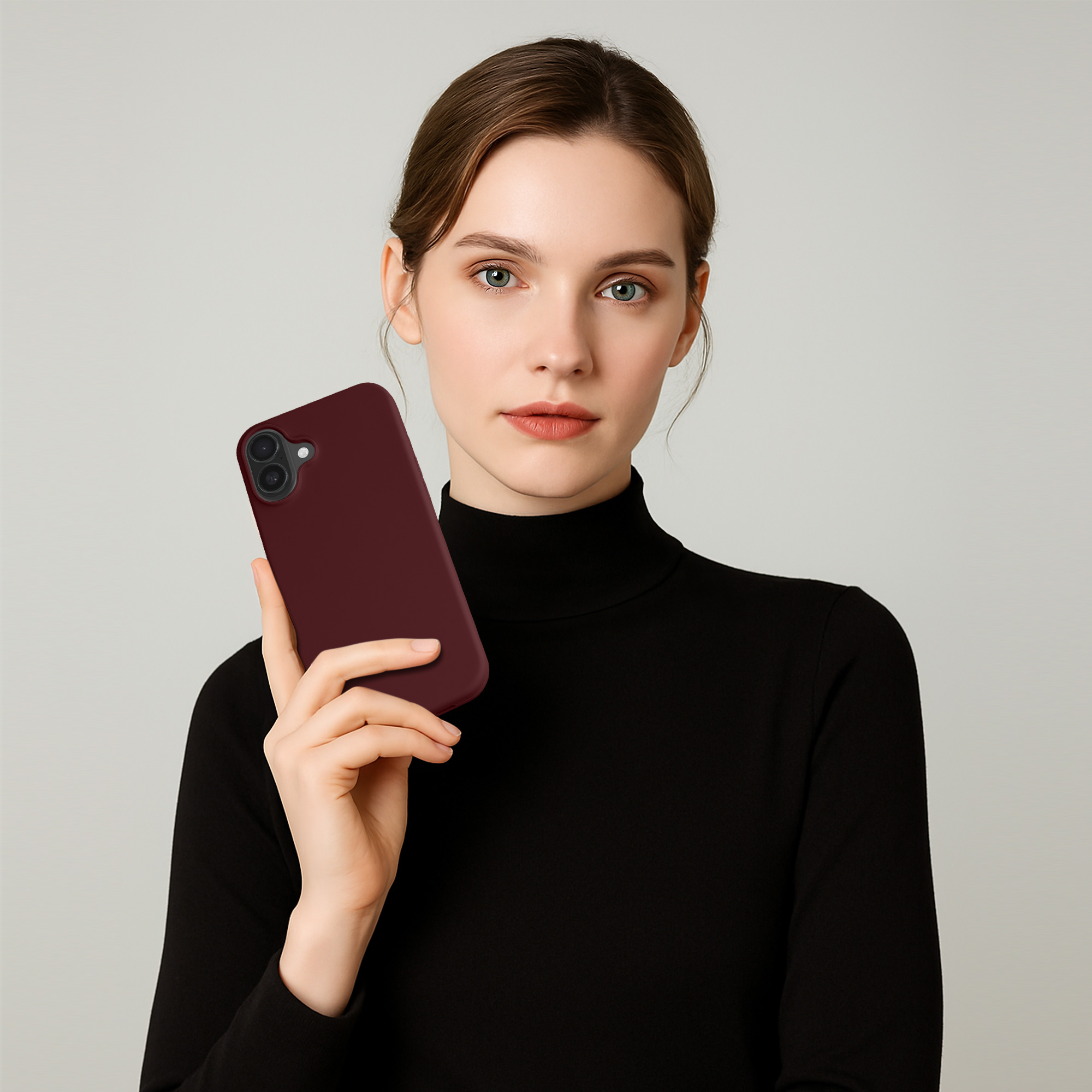 Pouzdro pro Apple iPhone 16 kwmobile silikonové - vínově fialová