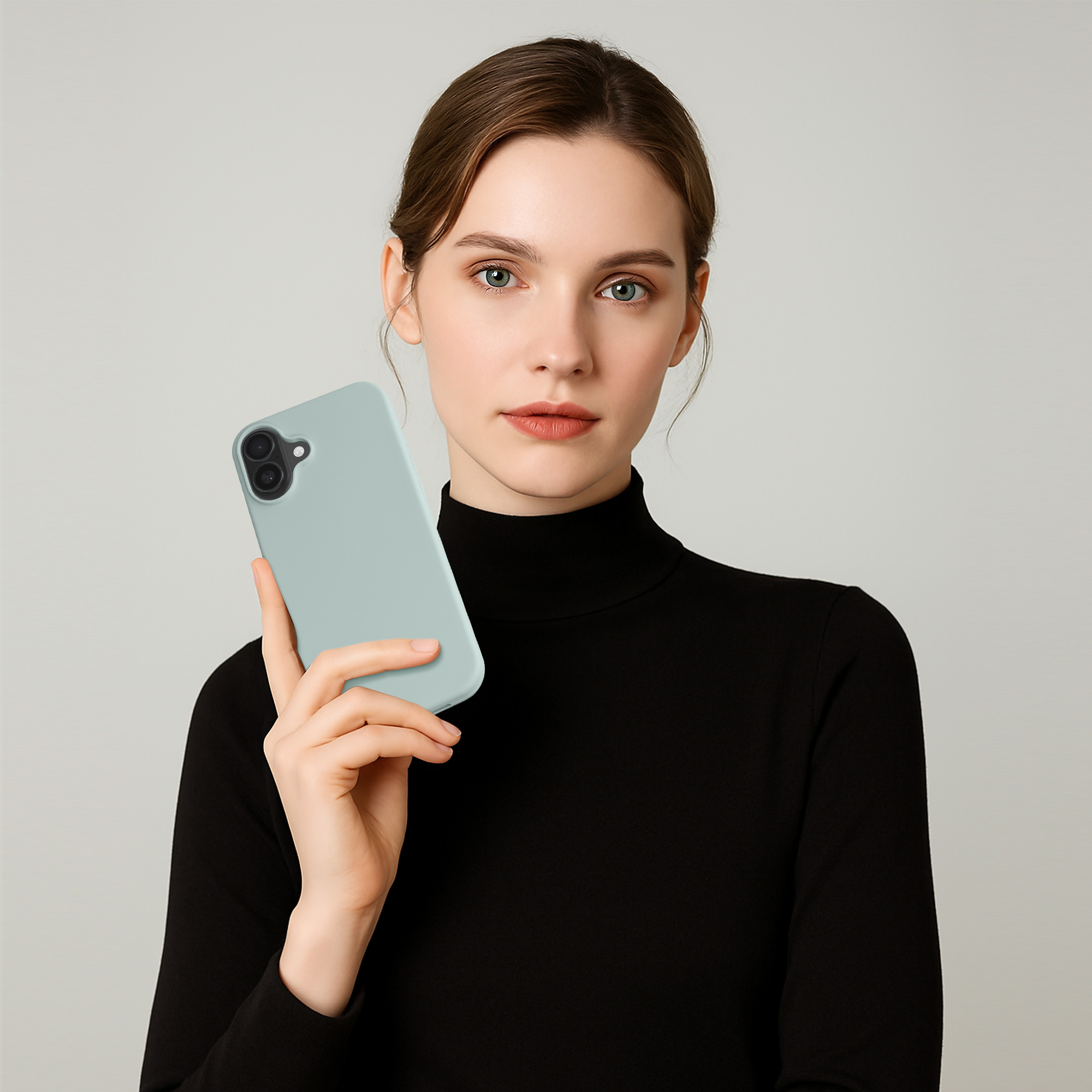 Pouzdro pro Apple iPhone 16 kwmobile silikonové - světle mátová