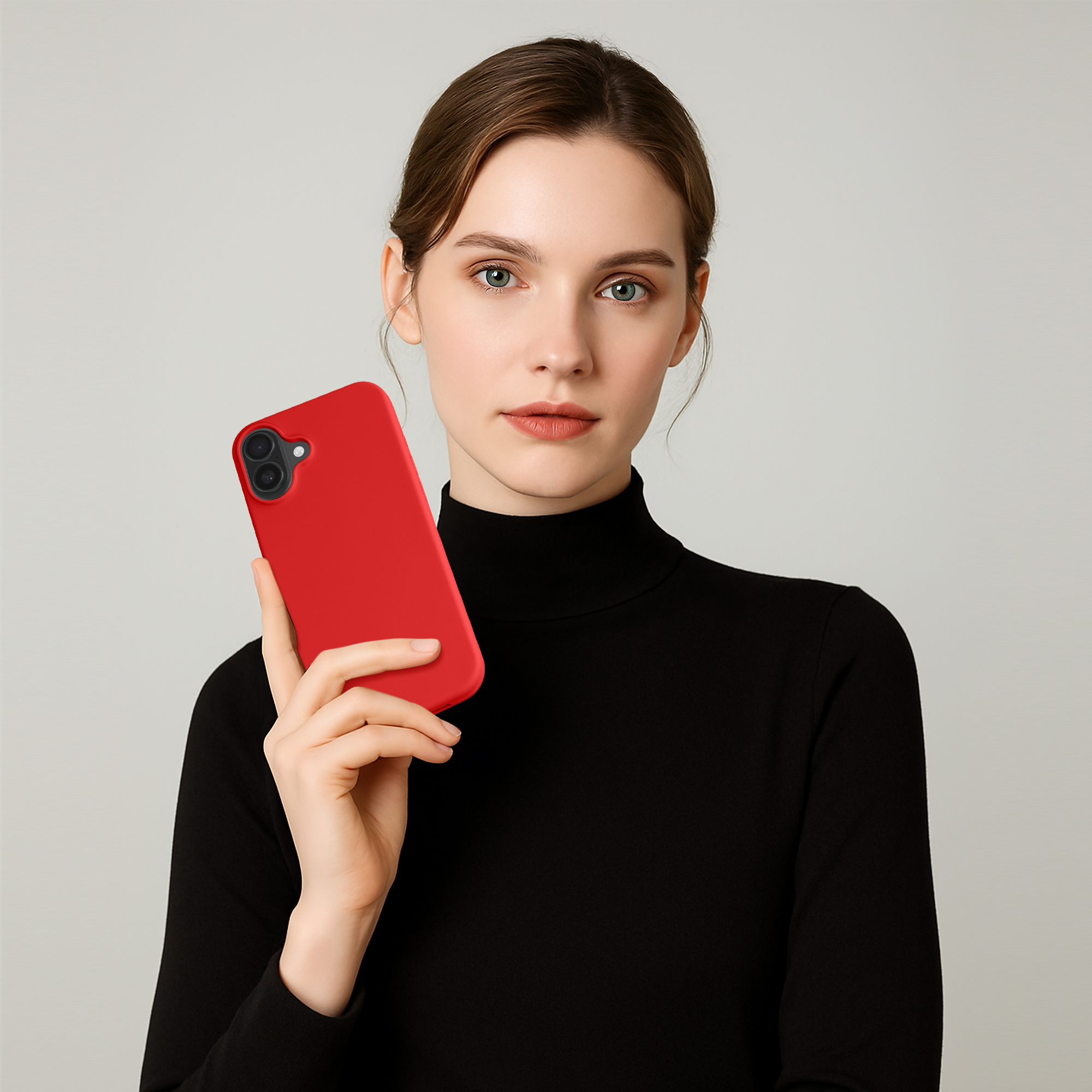 Pouzdro pro Apple iPhone 16 kwmobile silikonové - klasická červená