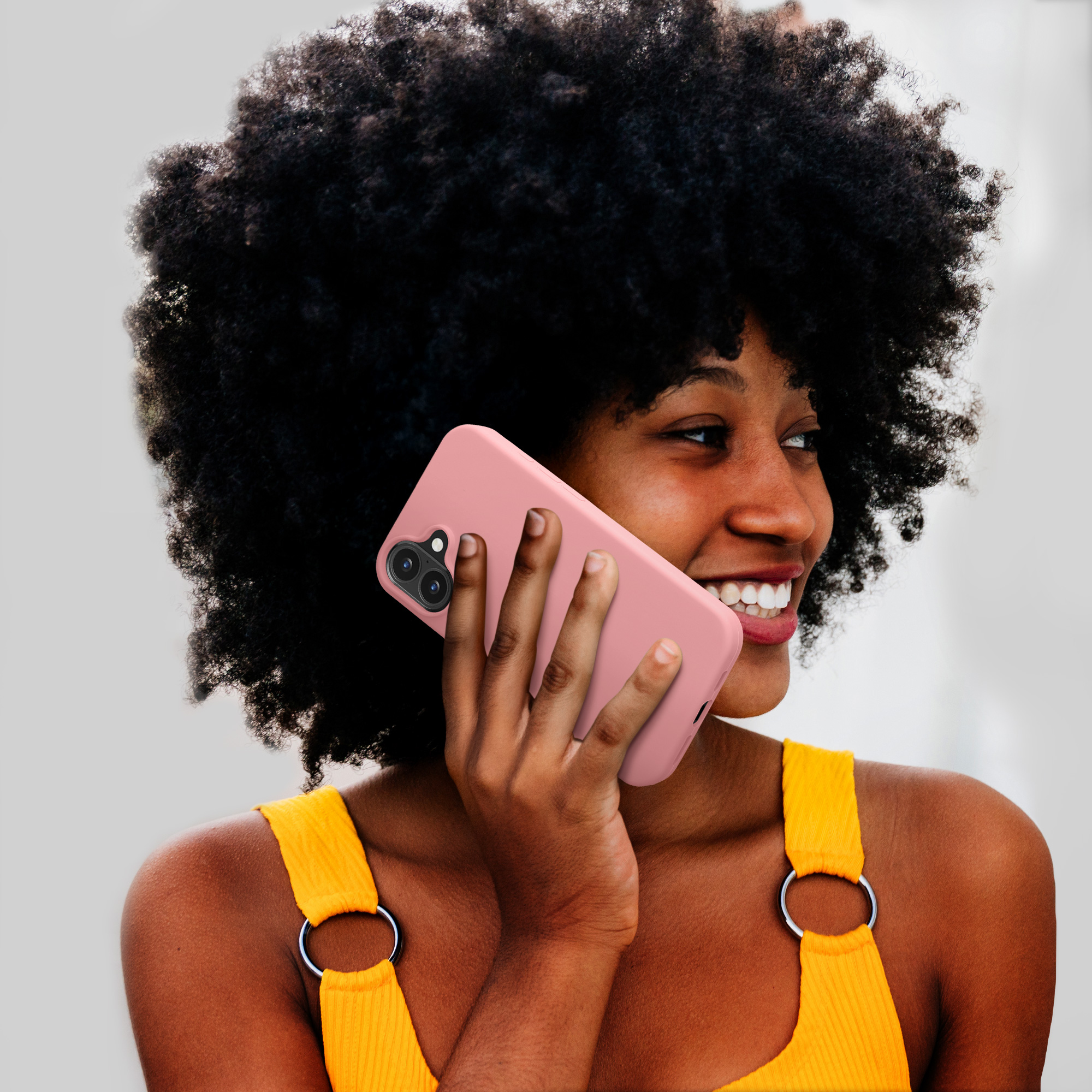 Silikonový kryt na mobil Apple iPhone 16 Plus kwmobile - růžová