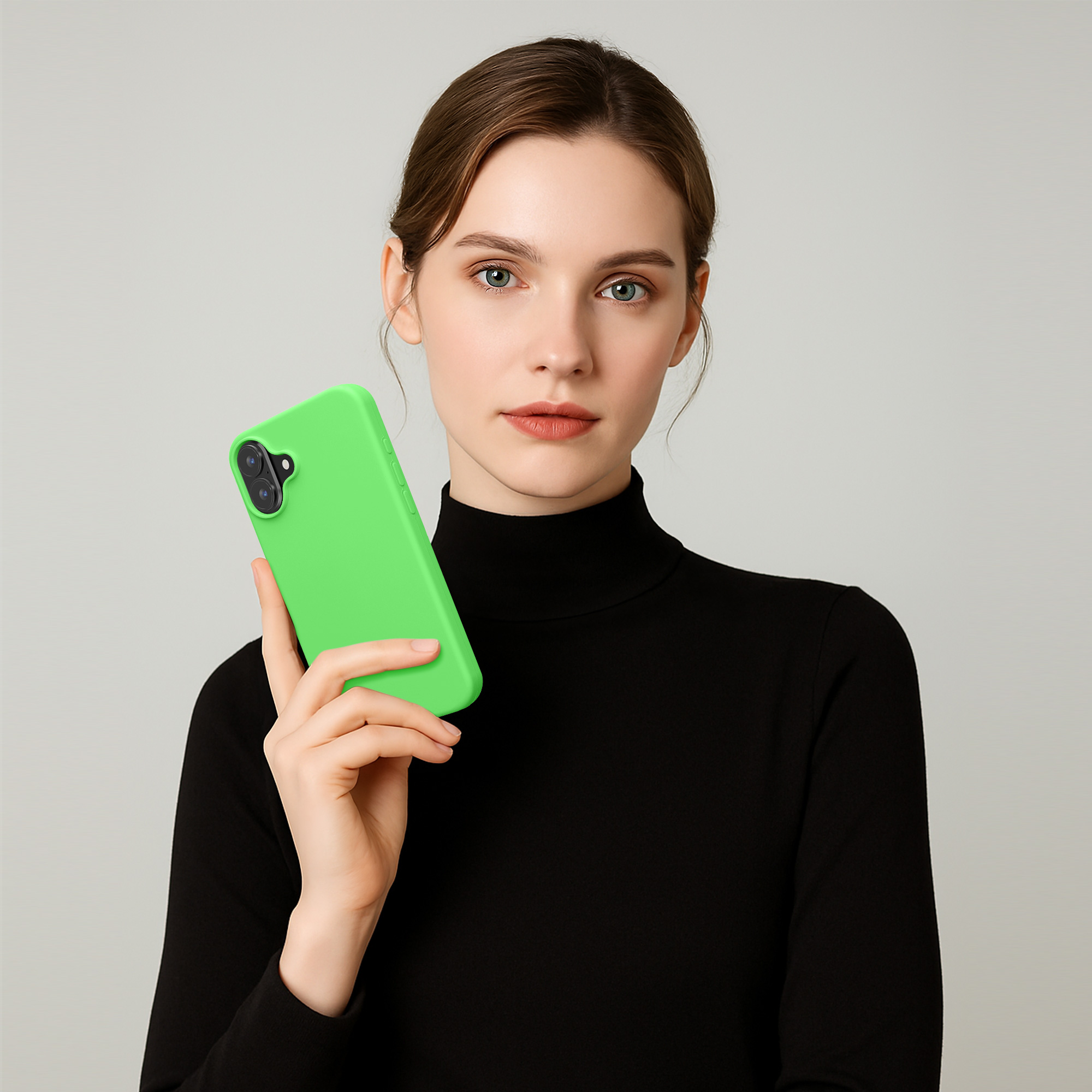Pouzdro pro Apple iPhone 16 Plus kwmobile silikonové - limetkově zelená