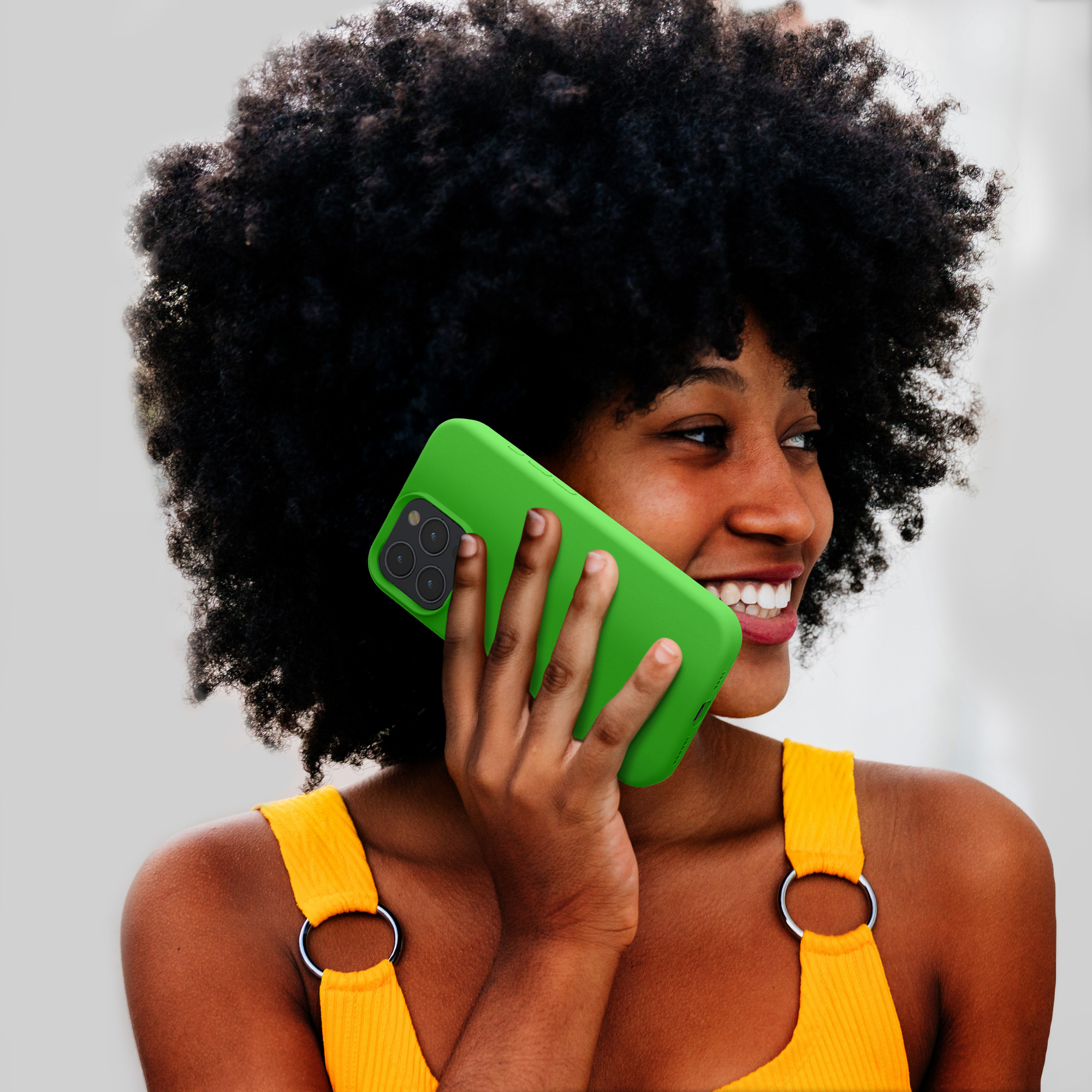 Silikonový kryt na mobil Apple iPhone 16 Pro kwmobile - zelená