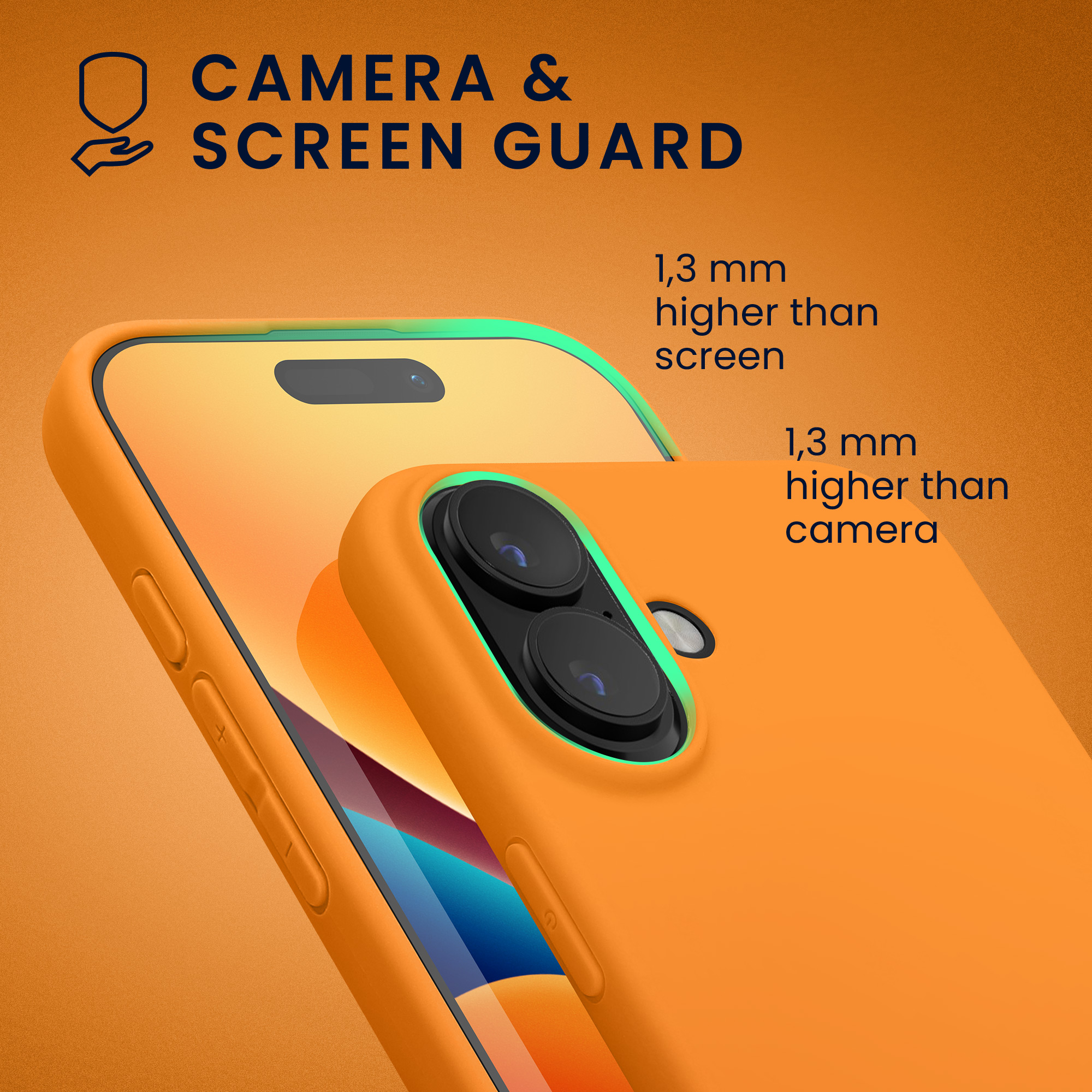 Pouzdro pro Apple iPhone 16 kwmobile TPU - ovocná oranžová
