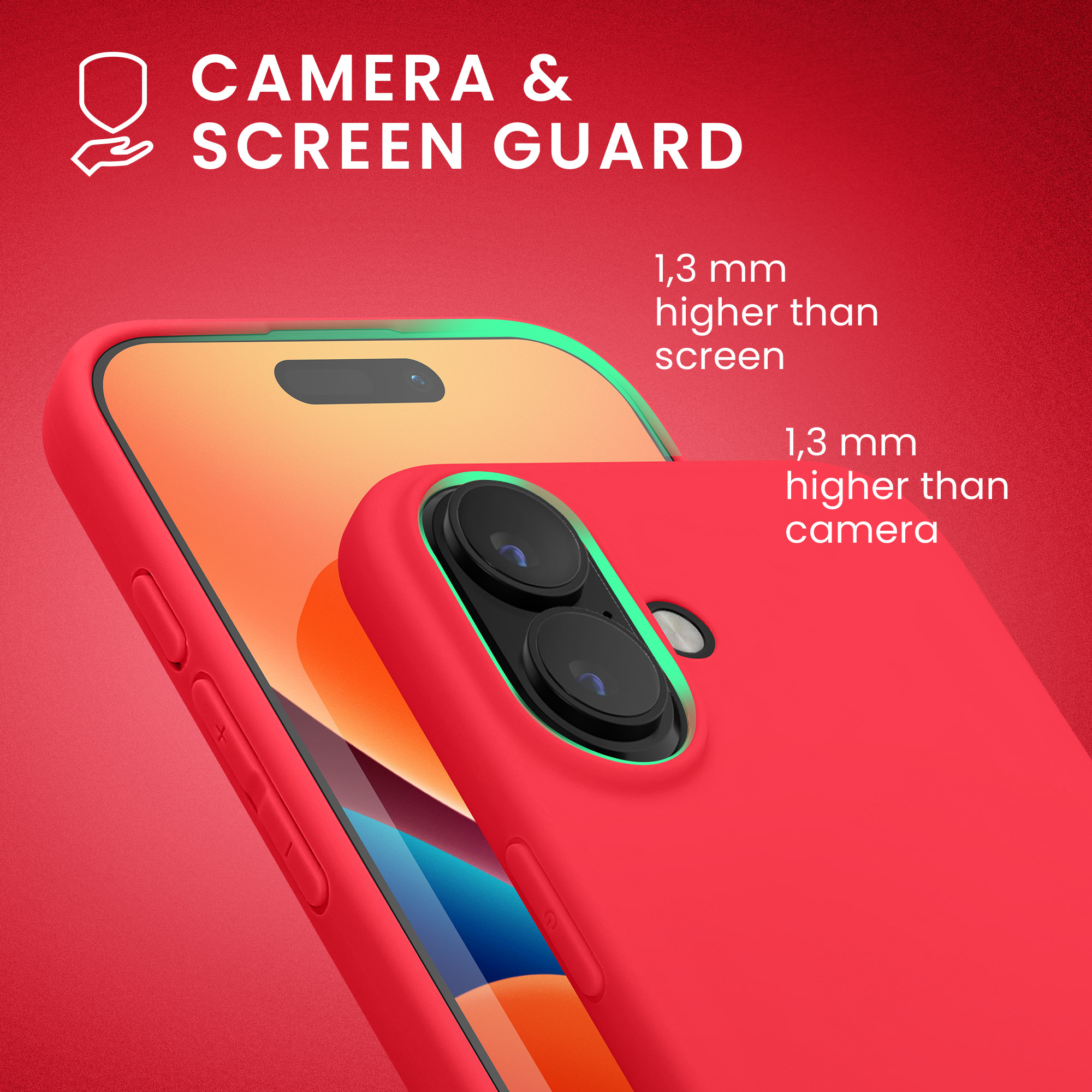 Pouzdro pro Apple iPhone 16 kwmobile TPU - neonově růžová