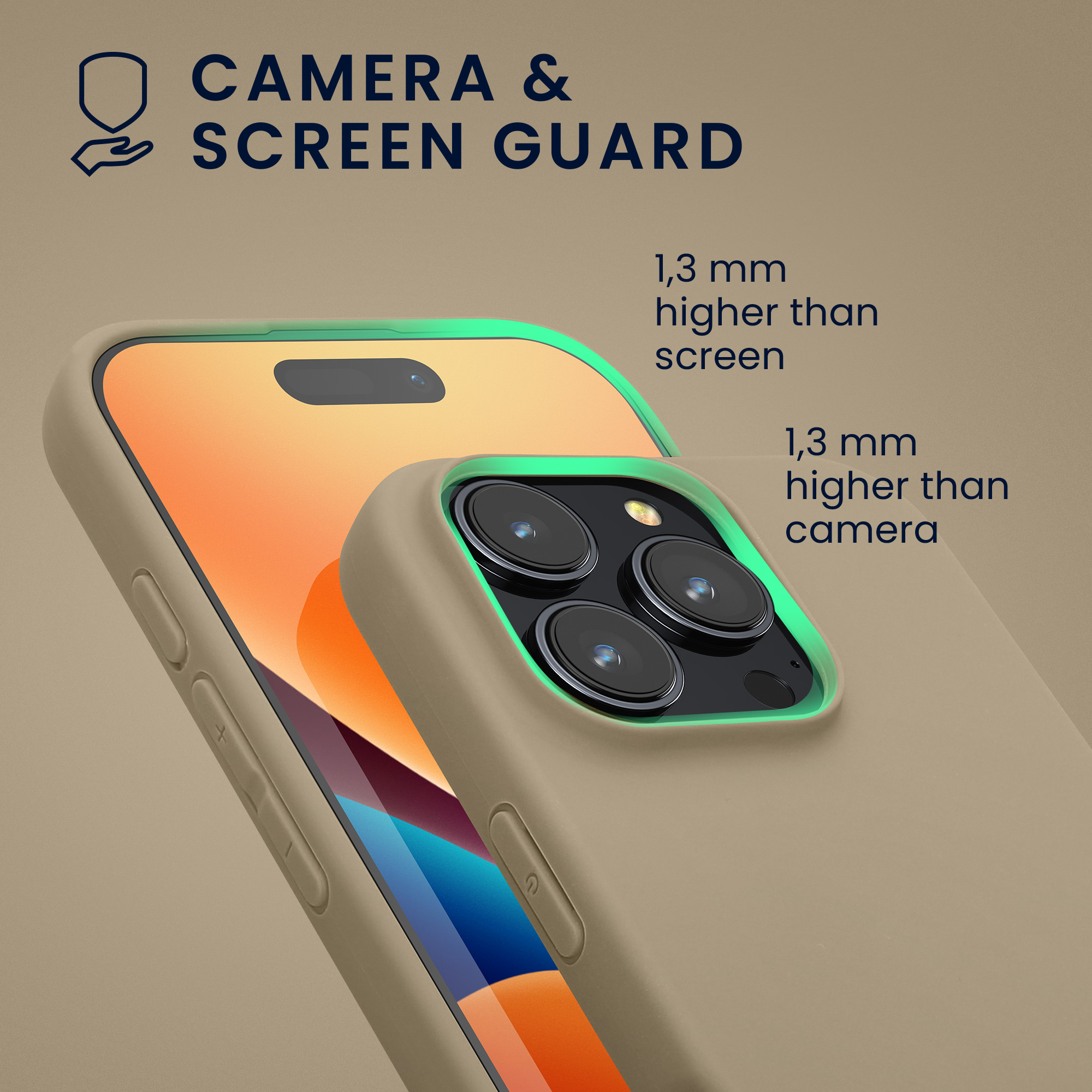 Silikonový kryt na mobil Apple iPhone 16 Pro kwmobile - Cream