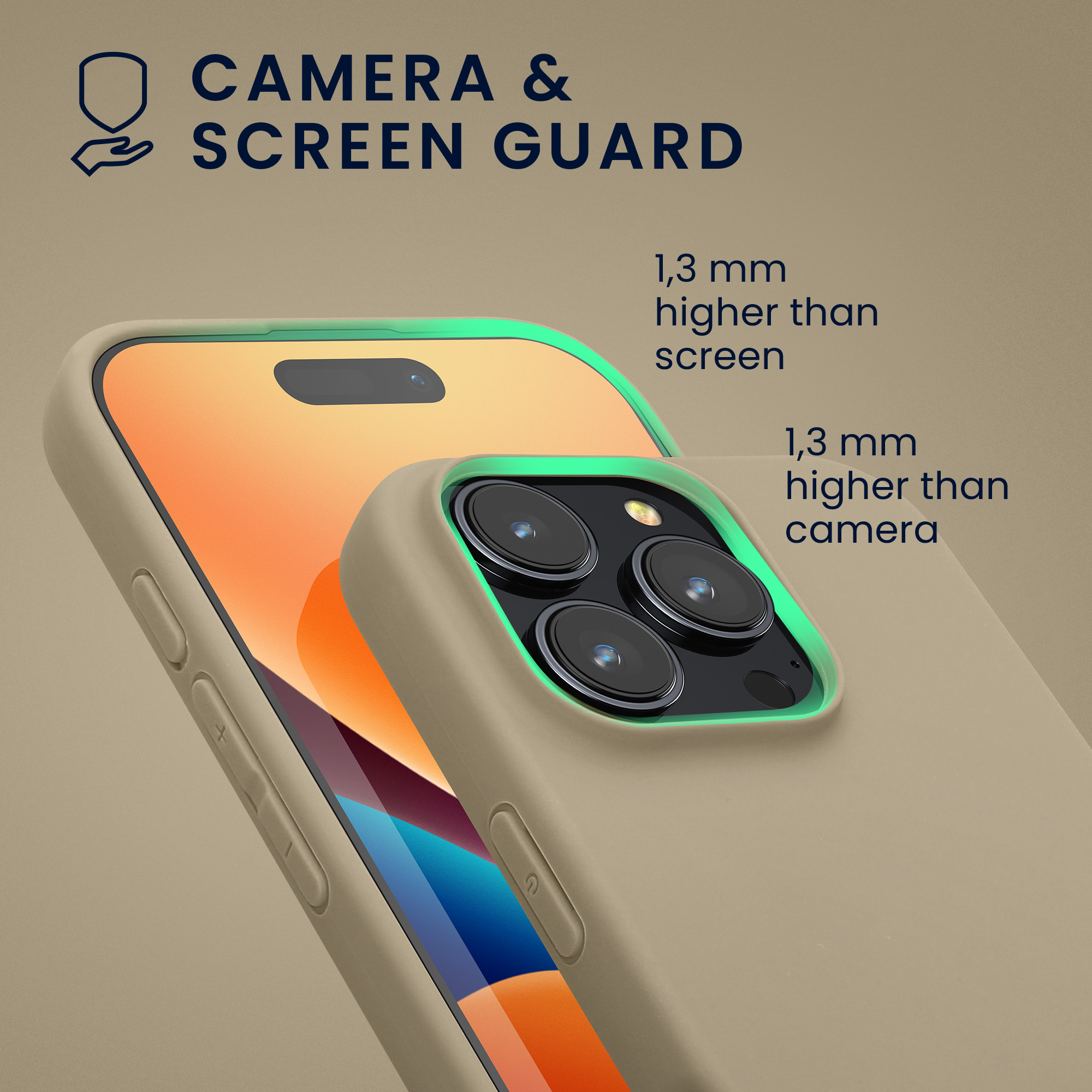 Silikonový kryt na mobil Apple iPhone 16 Pro Max kwmobile - Cream