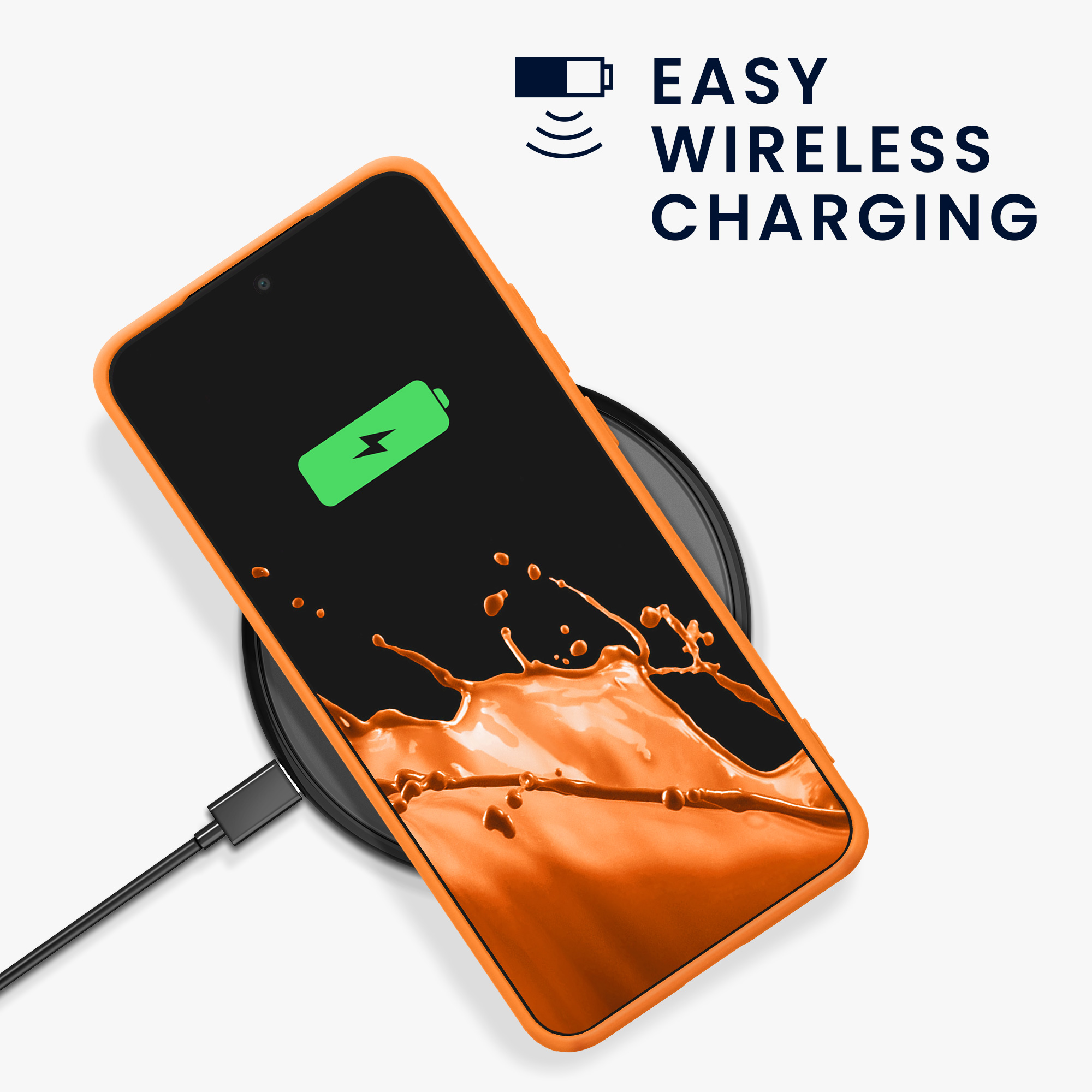 Kryt na mobil Motorola Edge 60 Neo / Edge 50 Neo / ThinkPhone 25 kwmobile TPU ovocná oranžová